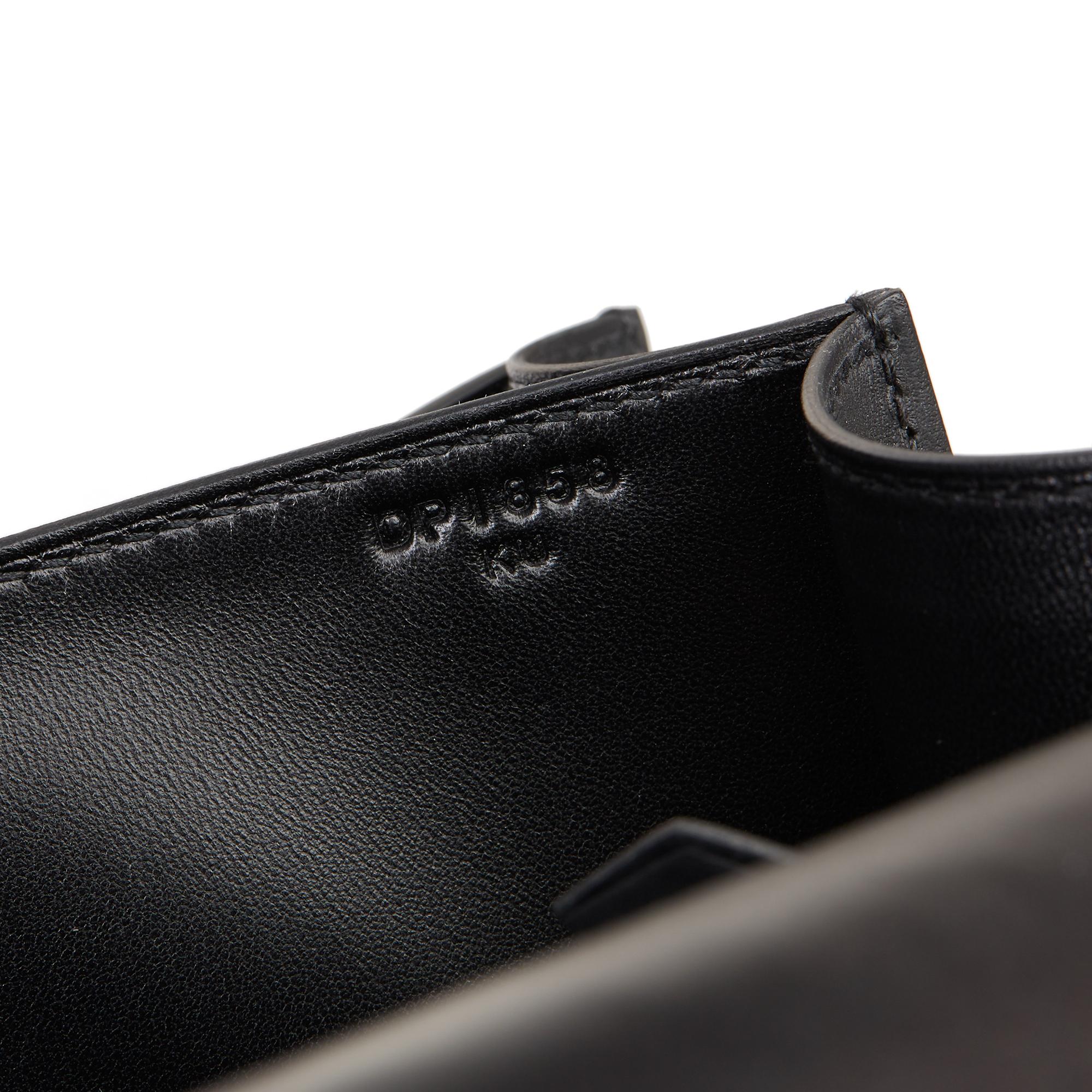 2019 Hermès Black Sombrero Leather Constance Cartable 3