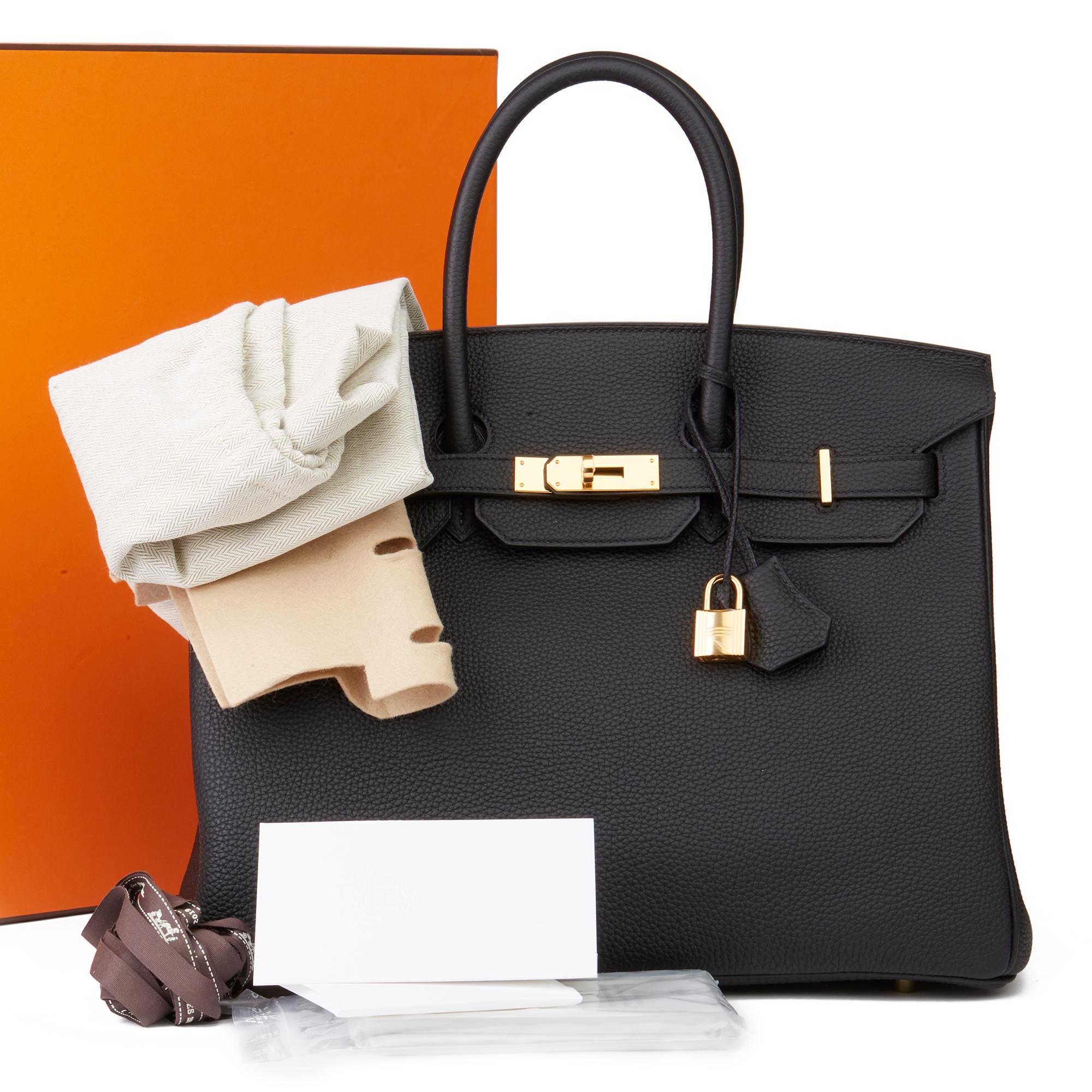 2019 Hermès Black Togo Leather Birkin 35cm 6
