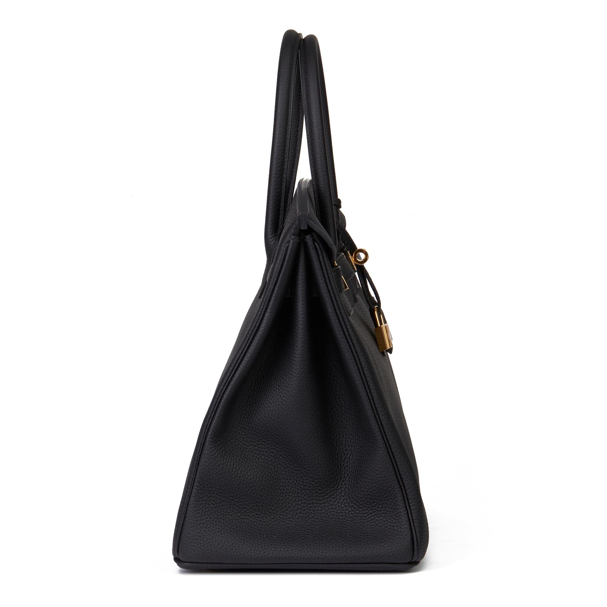 HERMÈS
Black Togo Leather Birkin 35cm

Xupes Reference: CB175
Serial Number: C
Age (Circa): 2019
Accompanied By: Hermès Dust Bag, Box, Lock, Keys, Clochette, Care Booklet, Rain Cover, Invoice, Protective Felt
Authenticity Details: Date Stamp (Made