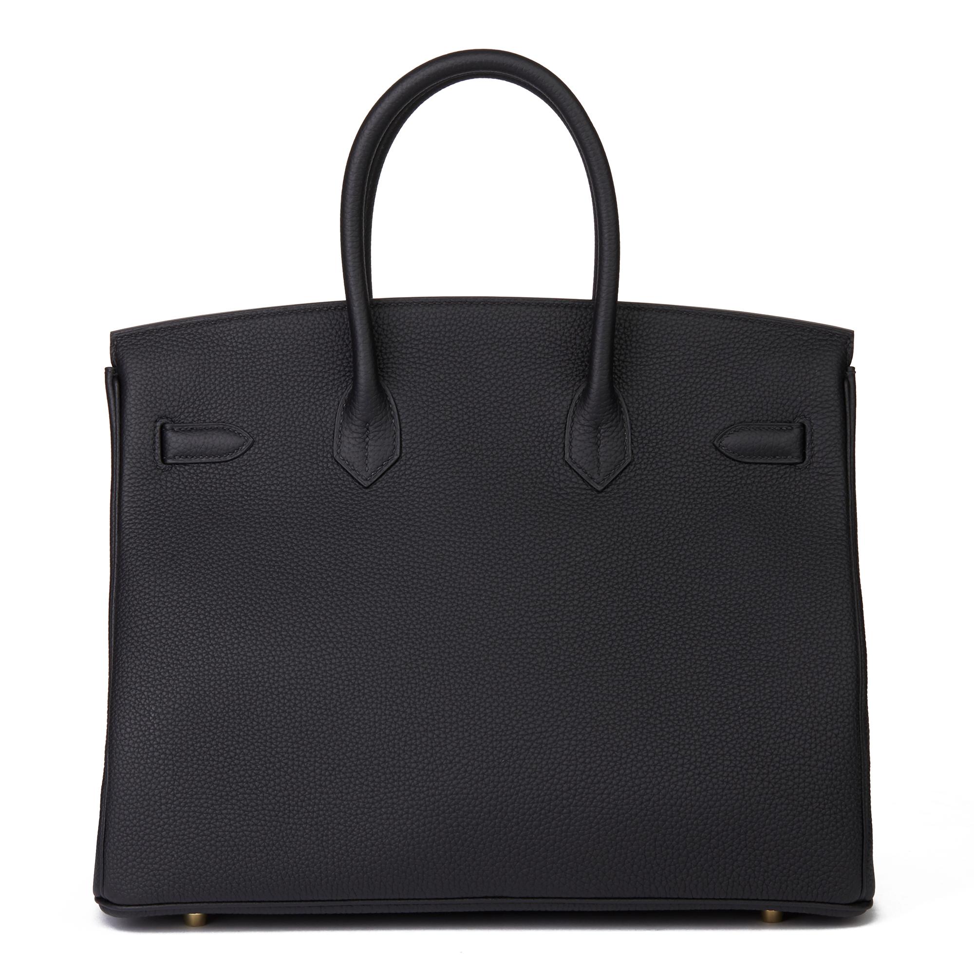 Women's 2019 Hermès Black Togo Leather Birkin 35cm