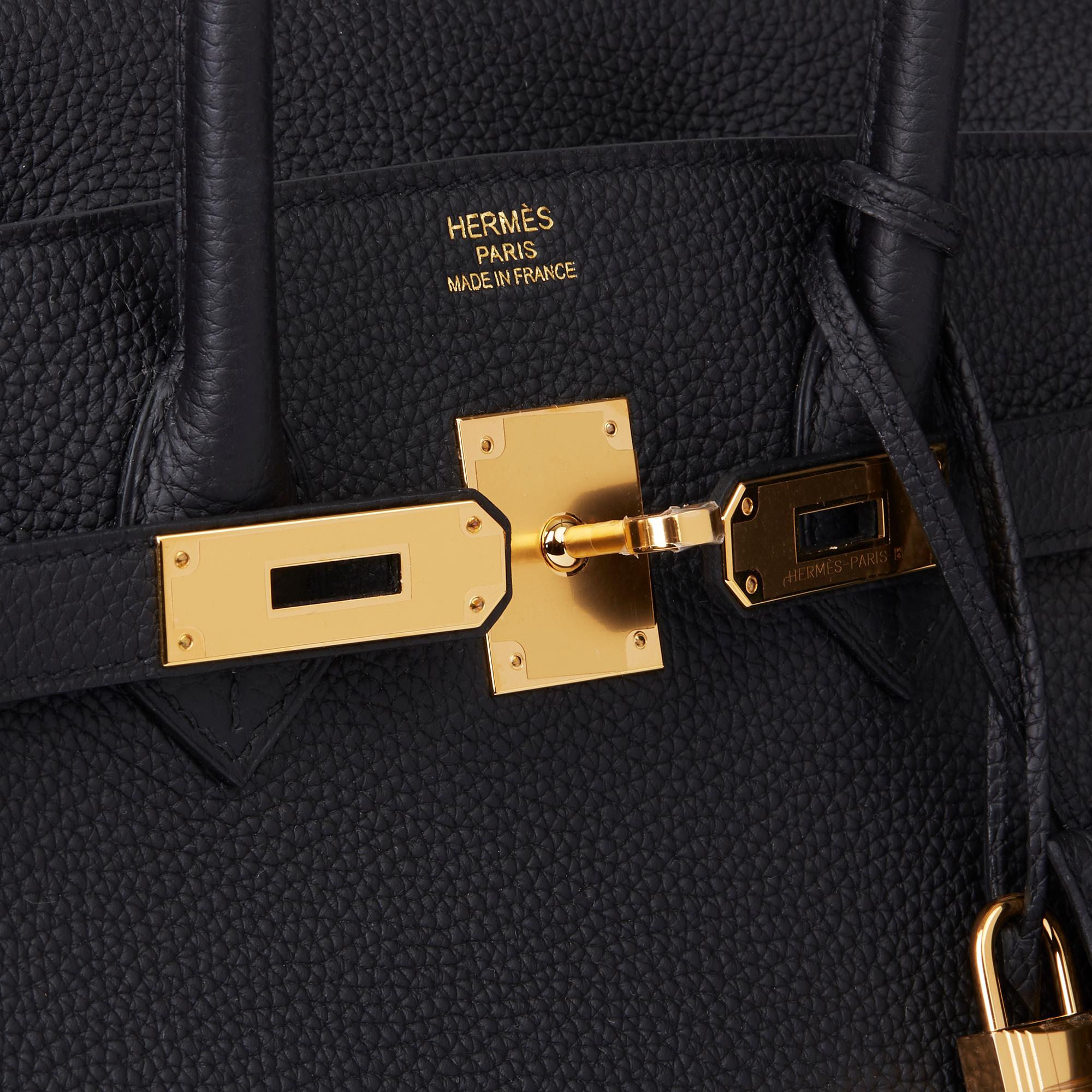 2019 Hermès Black Togo Leather Birkin 35cm 3