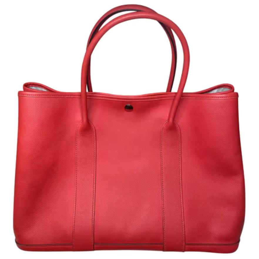 Hermès garden party bag in jaipur pink 
Width:37 cm
Height:26 cm
Depth:18 cm