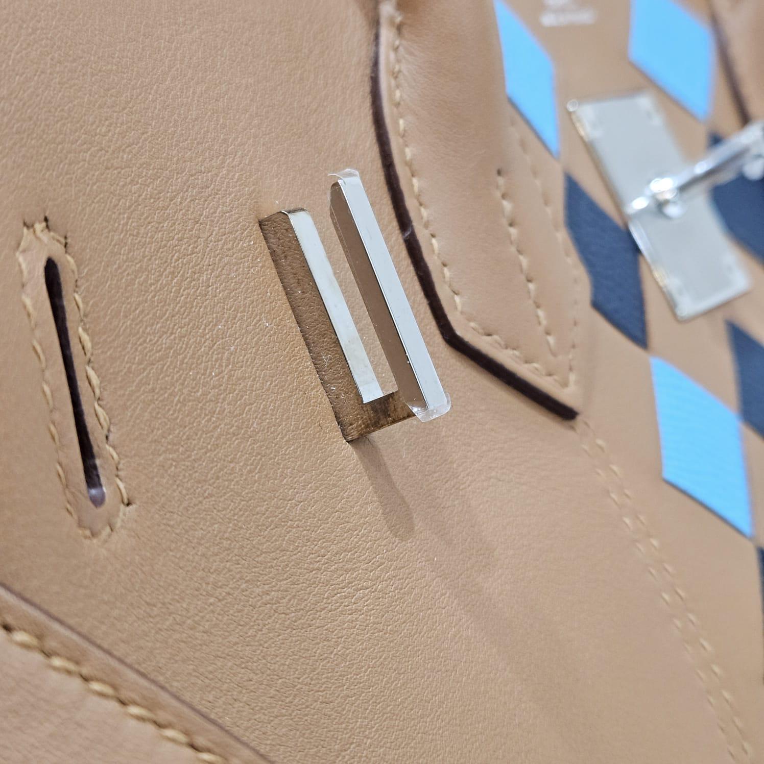 2019 Hermes Gold Swift Birkin 30 Tressage Bag For Sale 7