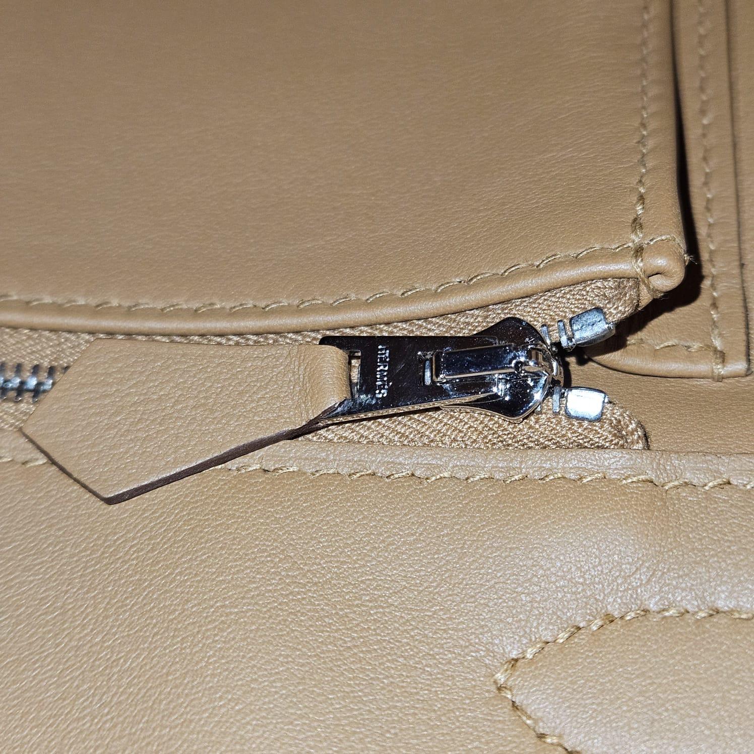 2019 Hermes Gold Swift Birkin 30 Tressage Bag In Excellent Condition For Sale In Jakarta, Daerah Khusus Ibukota Jakarta