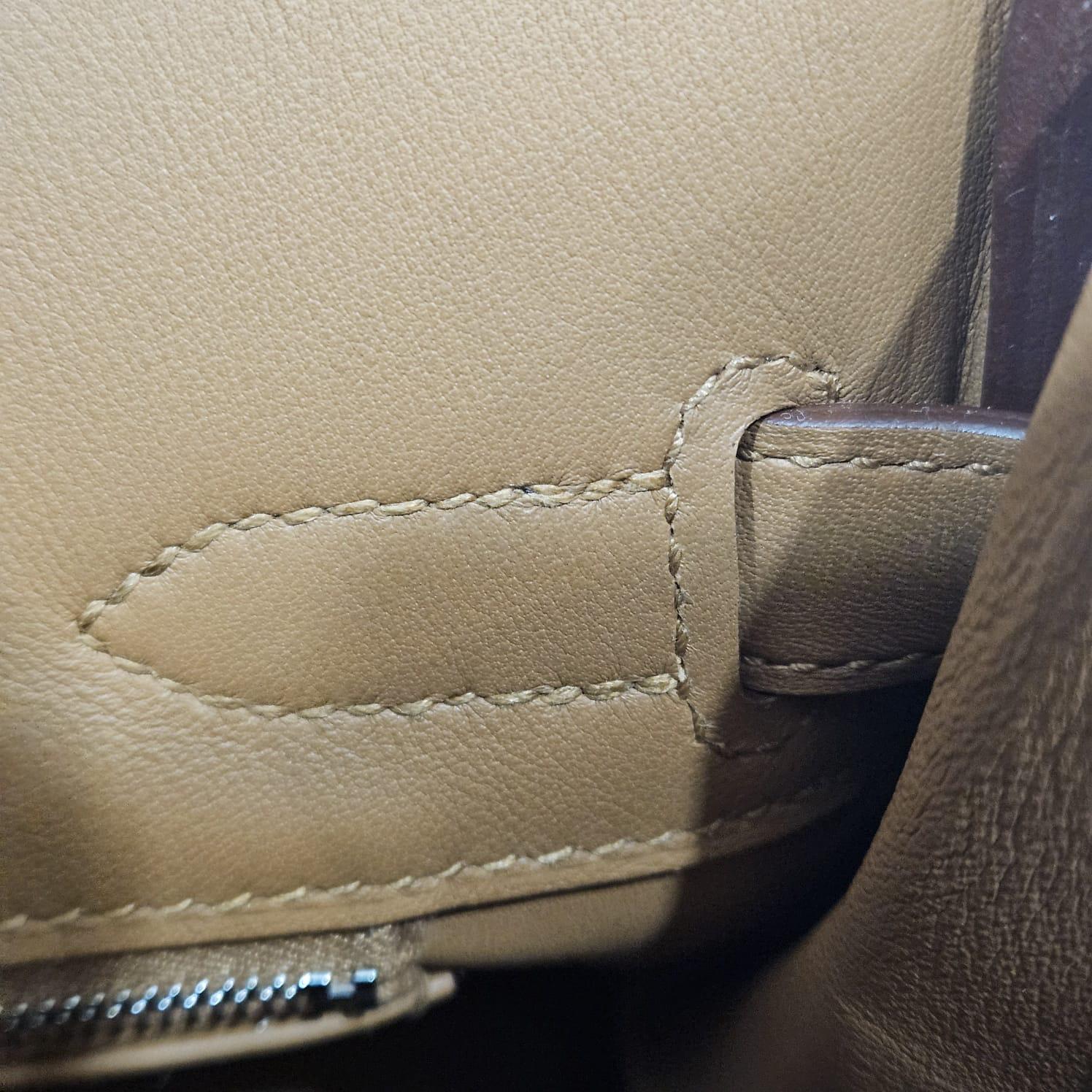 2019 Hermes Gold Swift Birkin 30 Tressage Bag For Sale 2