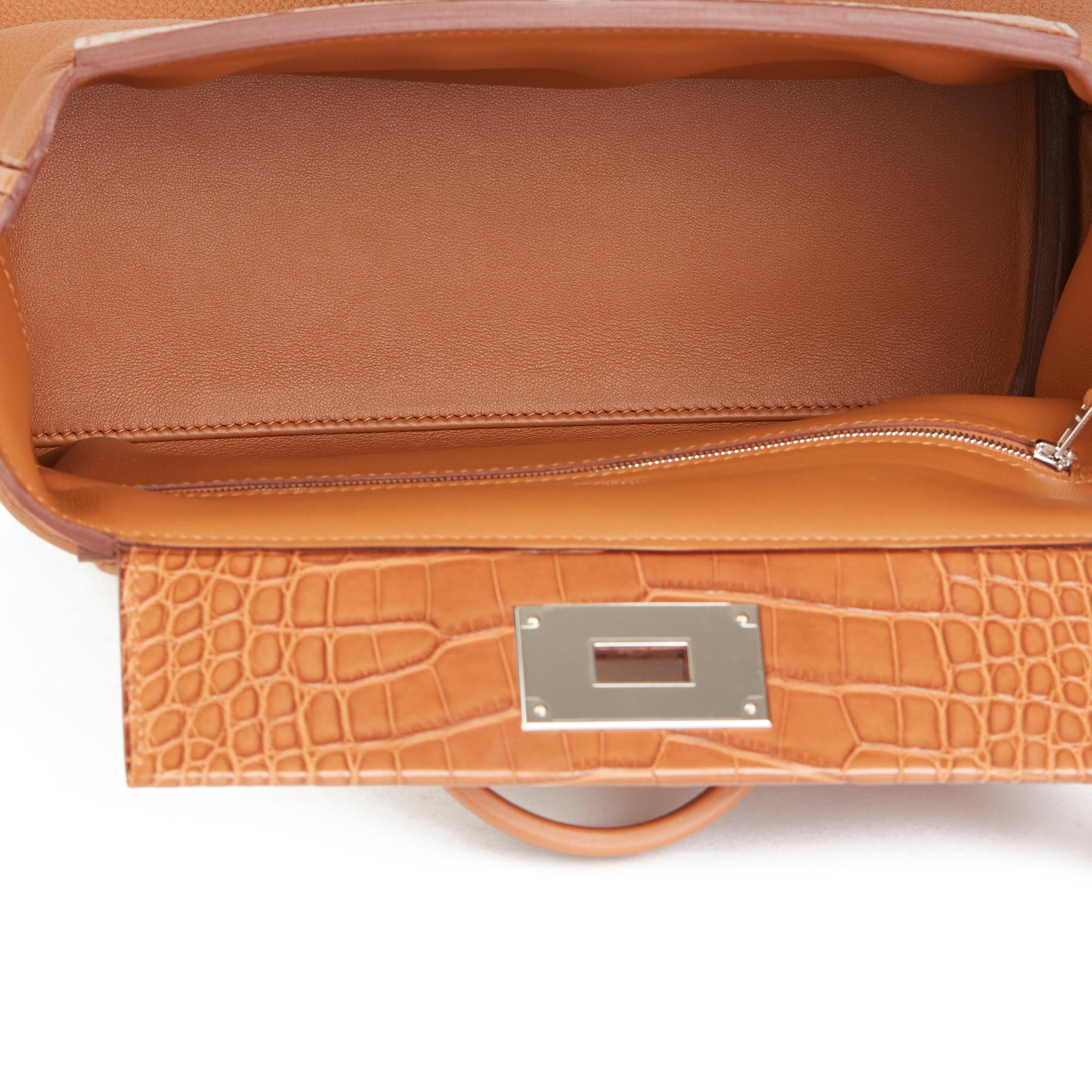 2019 Hermès Gold Togo, Swift Leather & Matte Mississippiensis Alligator 24/24 29 2