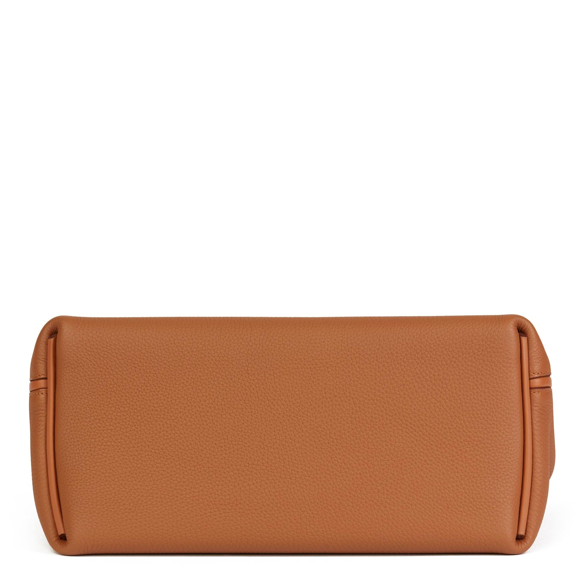Brown 2019 Hermès Gold Togo, Swift Leather & Matte Mississippiensis Alligator 24/24 29