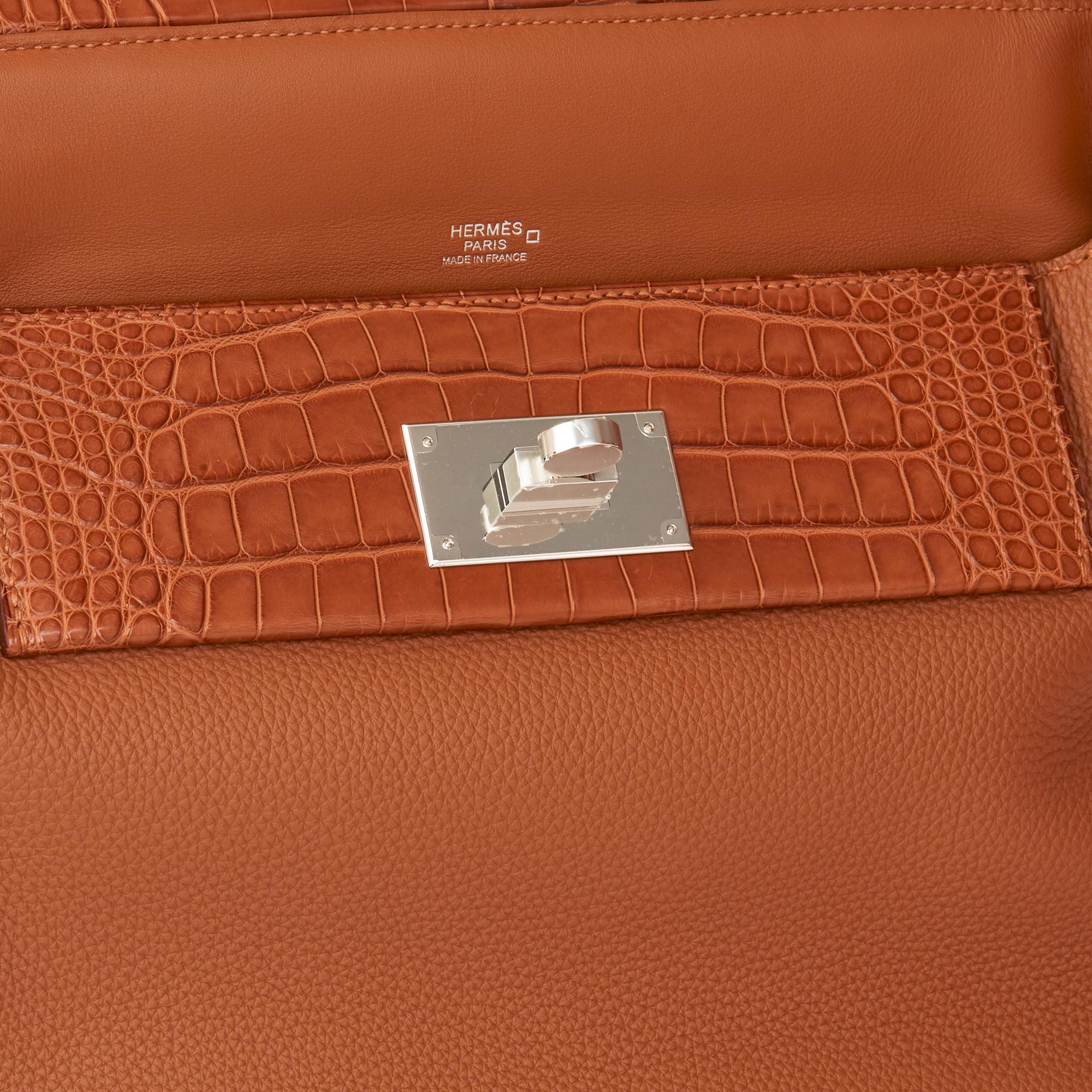 Women's 2019 Hermès Gold Togo, Swift Leather & Matte Mississippiensis Alligator 24/24 29