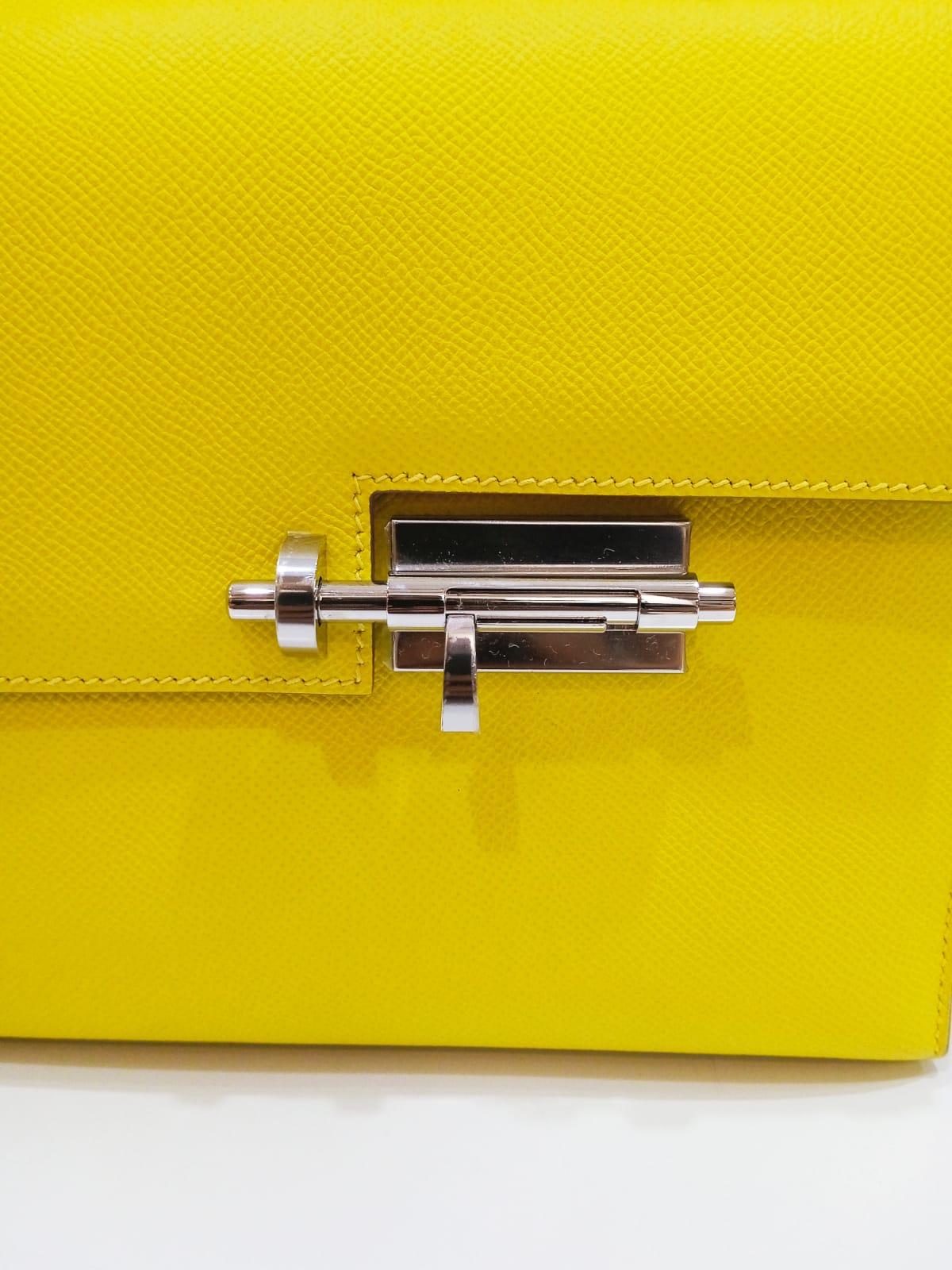 2019 Hermes Lime Epsom Verrou 21 Bag 9
