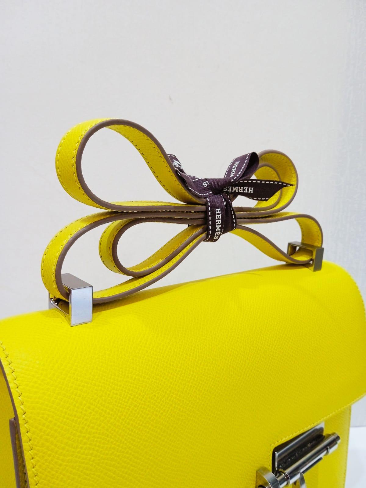 2019 Hermes Lime Epsom Verrou 21 Bag 3