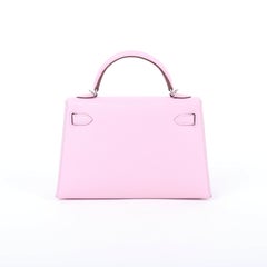 2019 Hermès Mauve Sylvestre Epsom Mini Kelly II 20 PHW