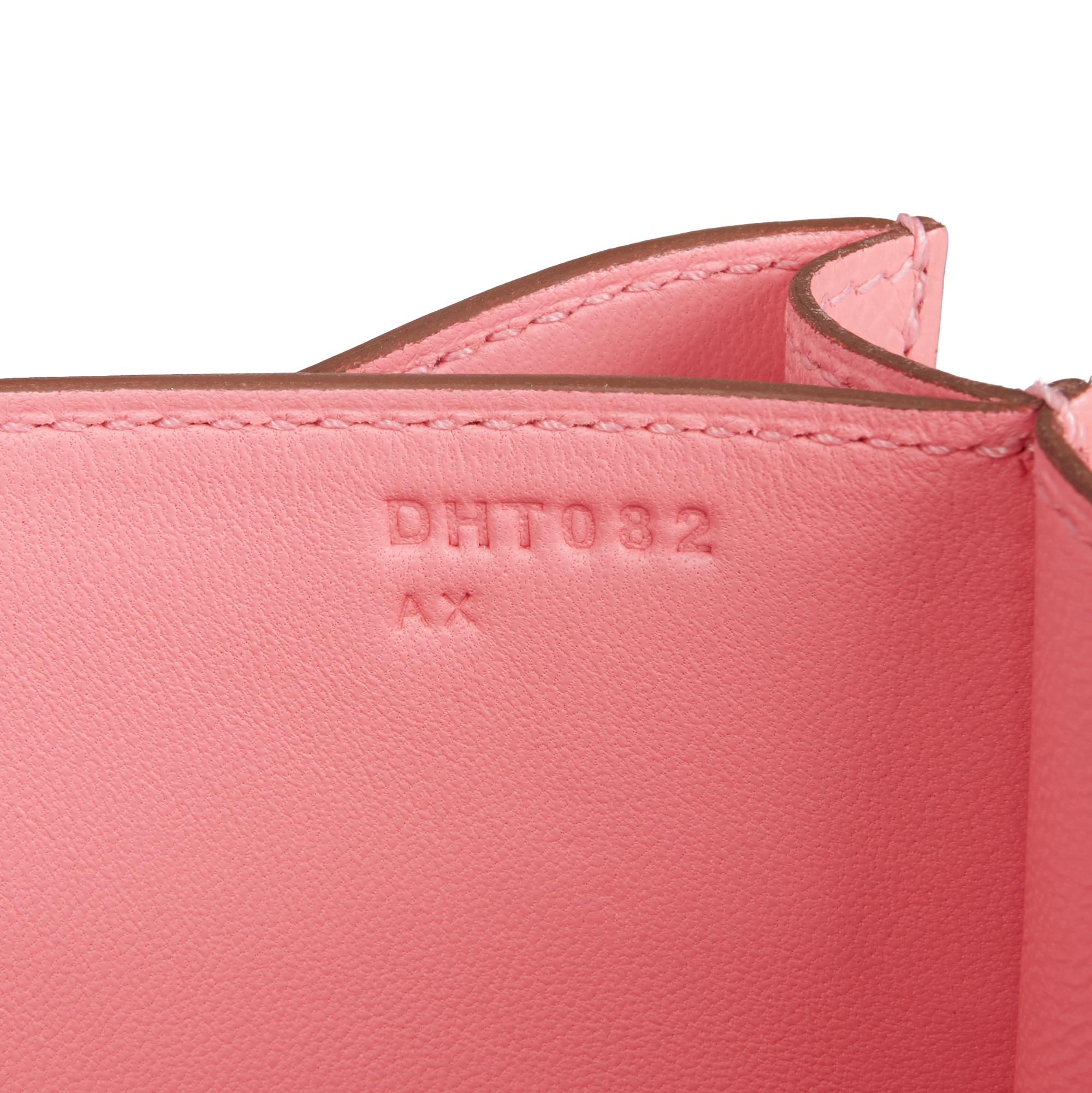 2019 Hermès Rose Confetti Epsom Leather Constance 18 2