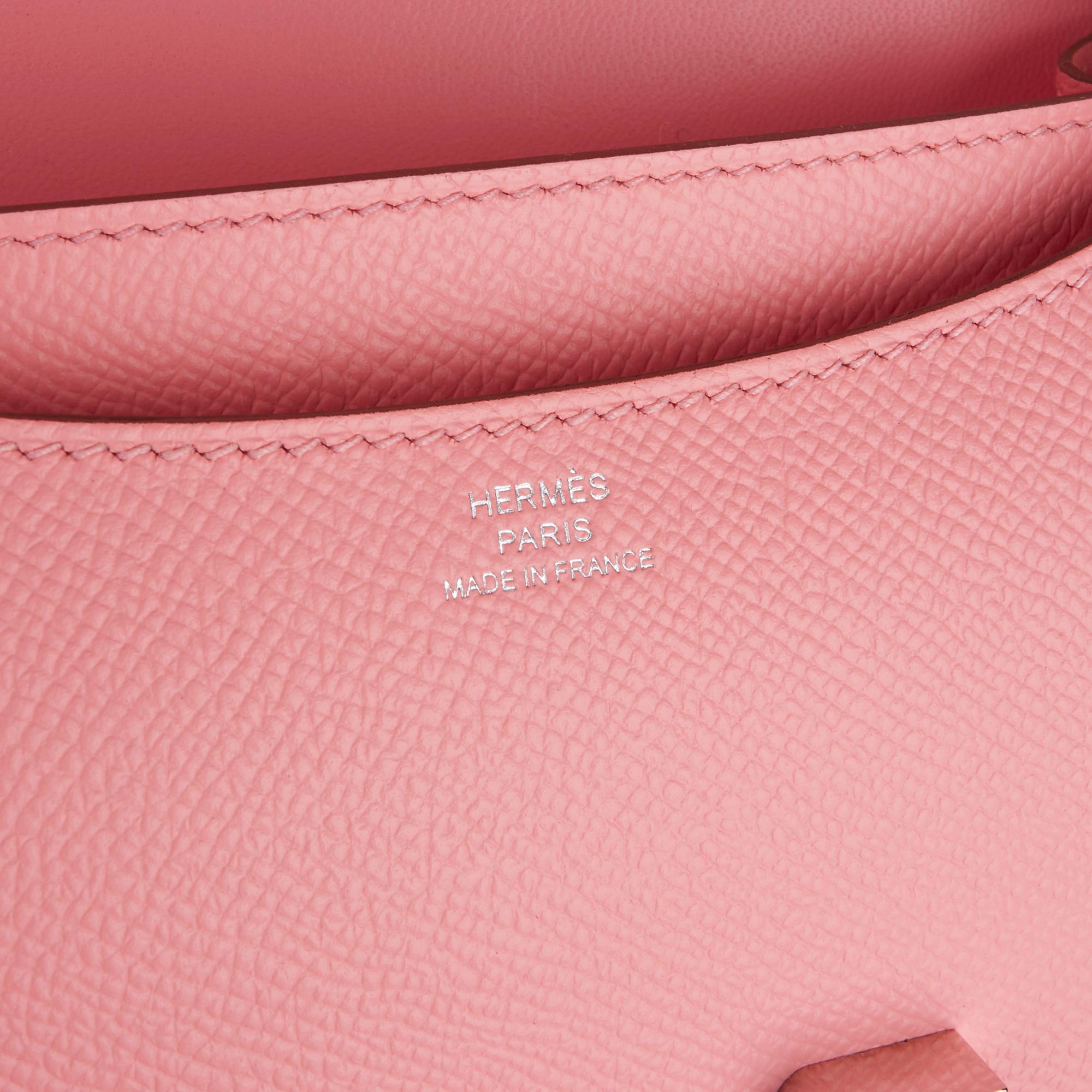 2019 Hermès Rose Confetti Epsom Leather Constance 18 1