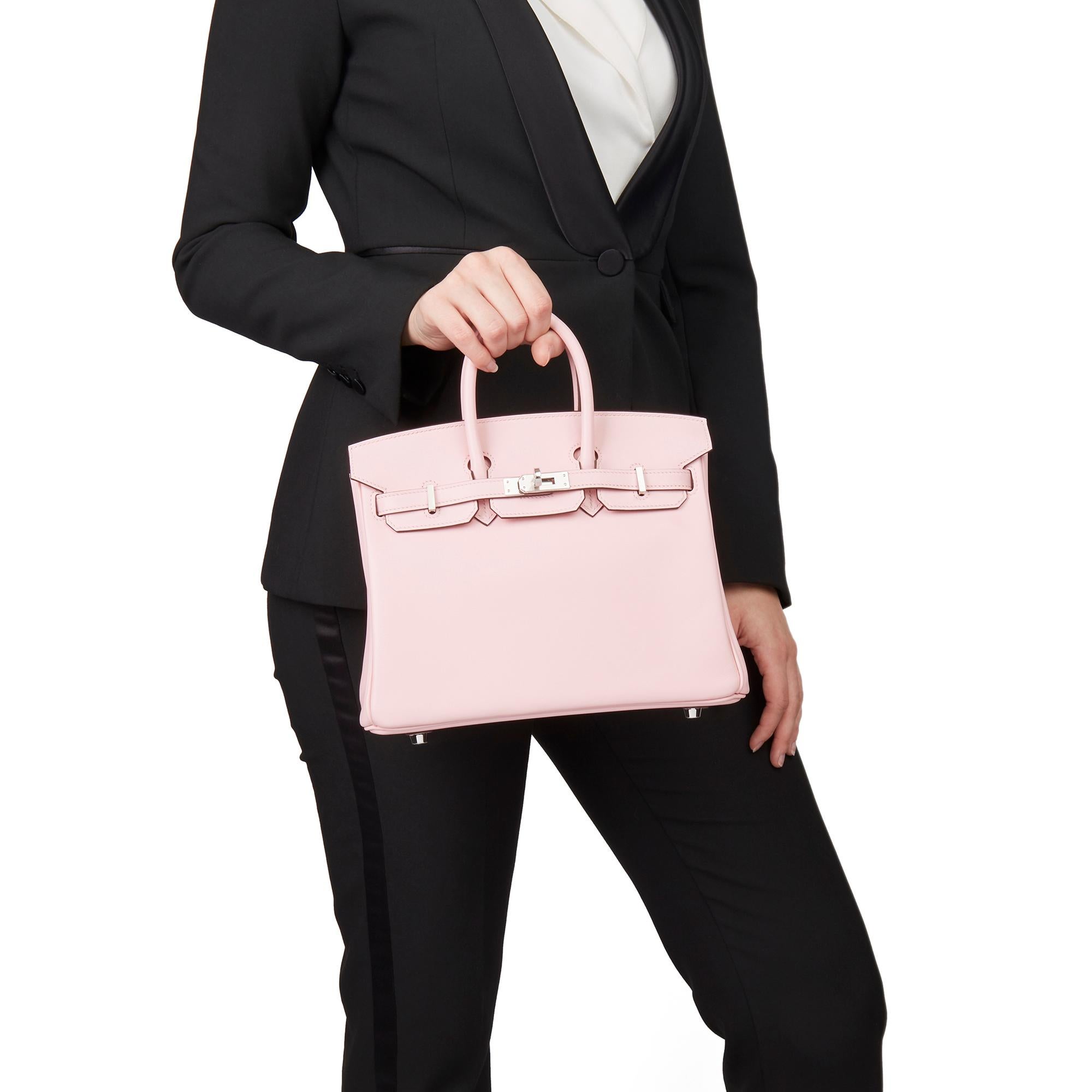 2019 Hermès Rose Sakura Swift Leather Birkin 25cm 3