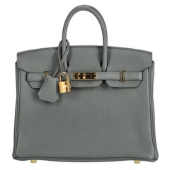 Birkin 25 GHW Hermès « Vert Amande » en cuir Togo, 2019