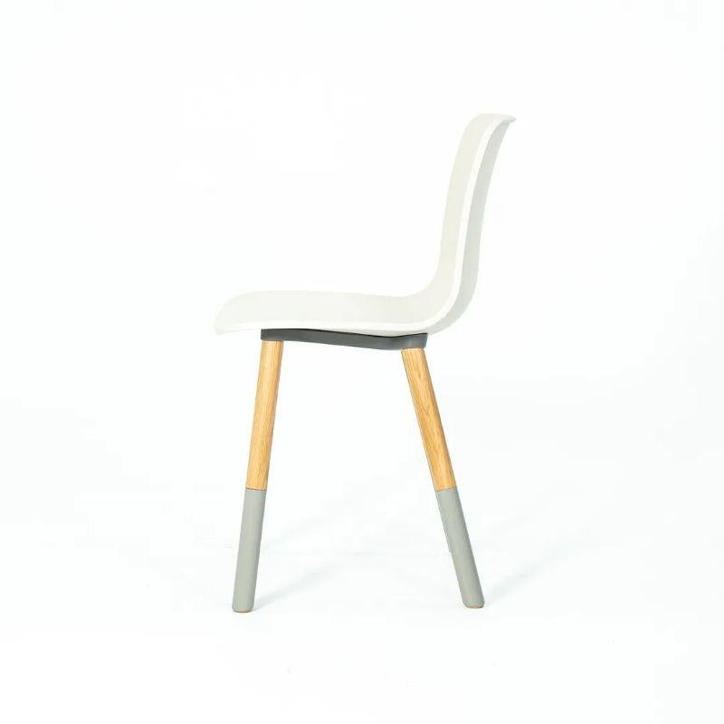 2019 Jasper Morrison for Vitra HAL Grey Side Chair With Wood Legs For Sale 2