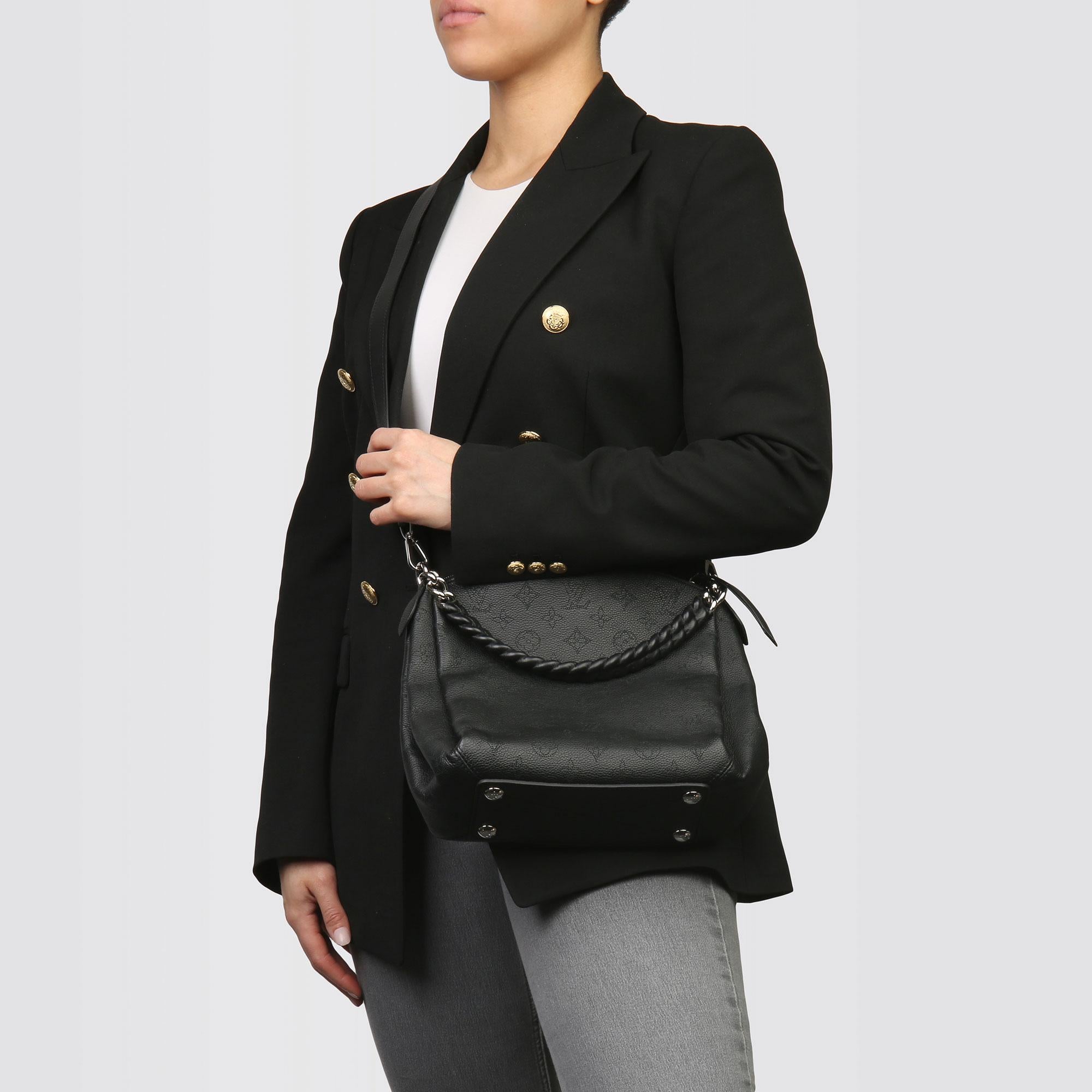 2019 Louis Vuitton Black Perforated Mahina Calfskin Leather Babylon BB 7