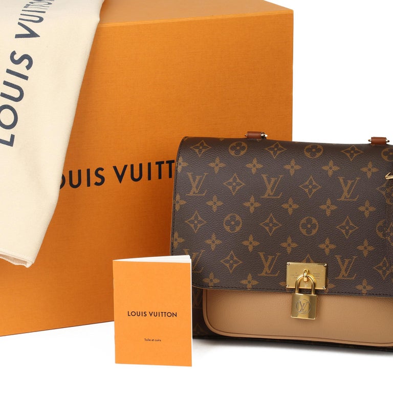 Louis Vuitton Sesame Leather Monogram Canvas Marignan Bag
