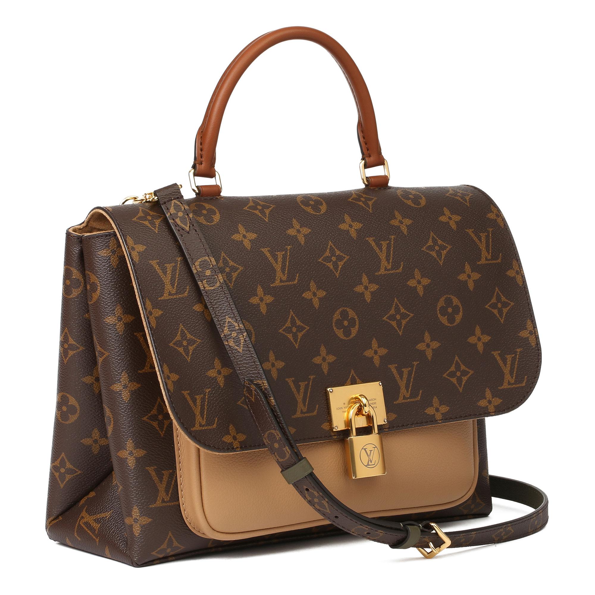LOUIS VUITTON
Brown Monogram Coated Canvas, Sesame Grained Calfskin & Tan Cowhide Marignan

Xupes Reference: CB281
Serial Number: AR3169
Age (Circa): 2019
Accompanied By: Louis Vuitton Dust Bag, Box, Care Booklet, Shoulder Strap
Authenticity
