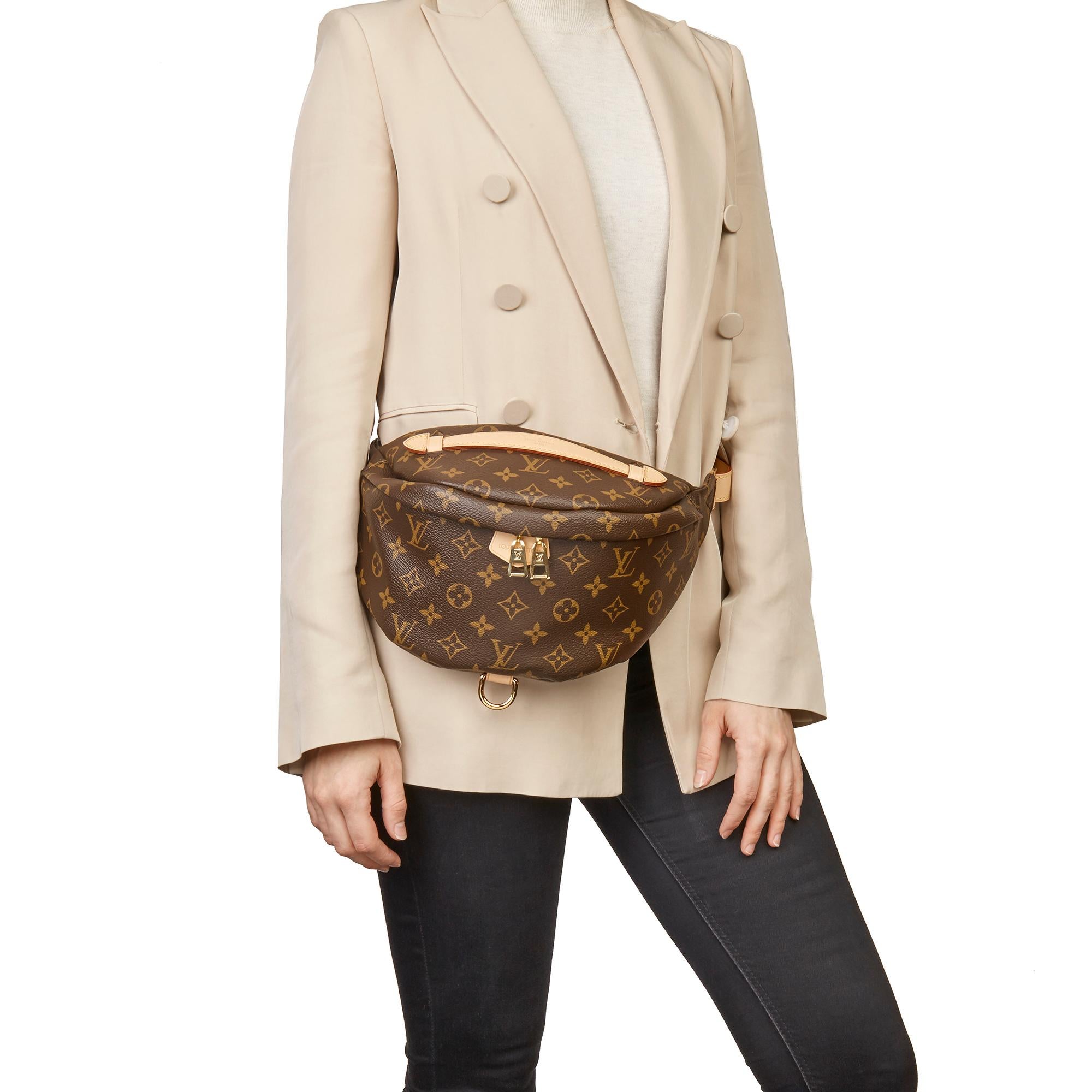 2019 Louis Vuitton Brown Monogram Coated Canvas Bum Bag 7