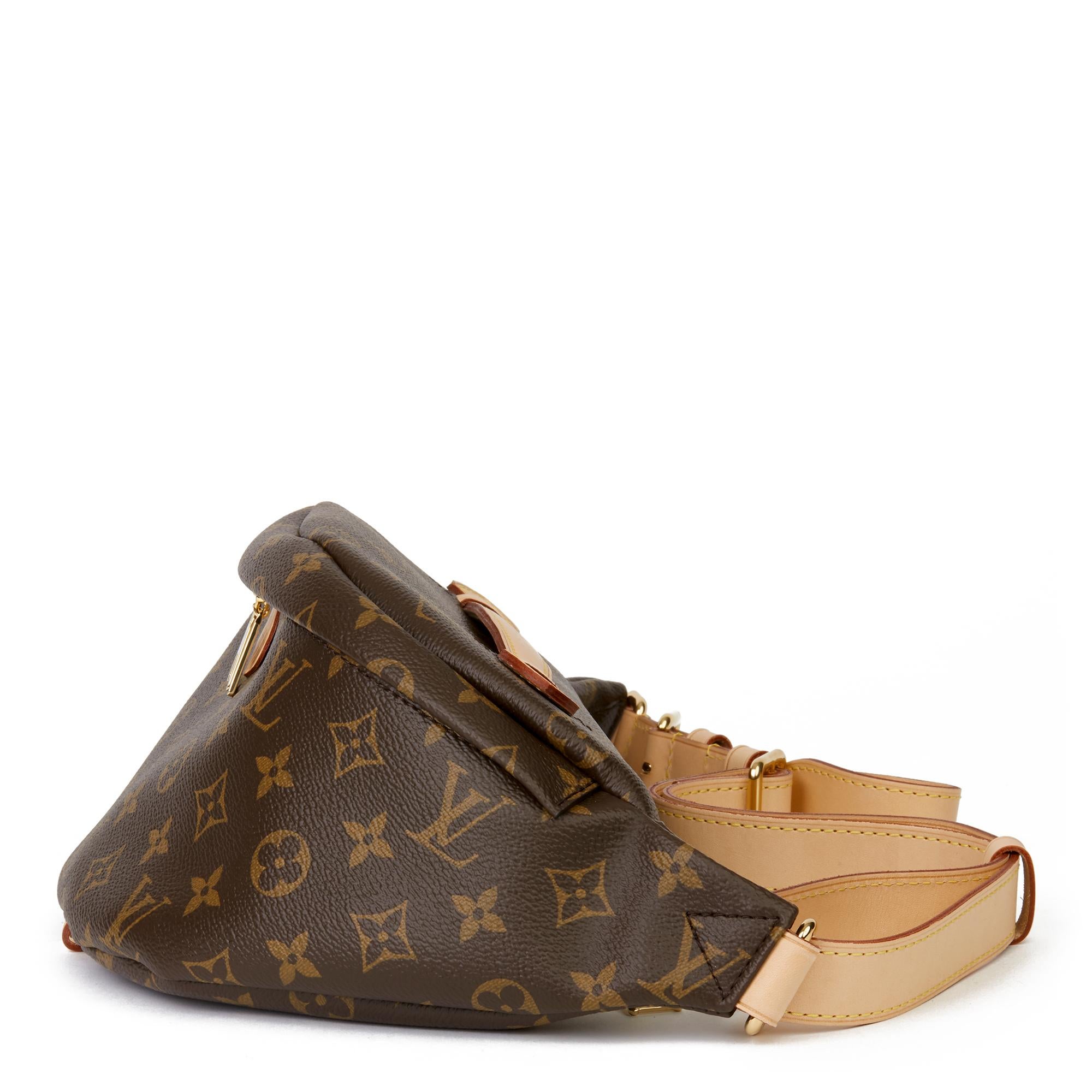 2019 Louis Vuitton Brown Monogram Coated Canvas Bum Bag In New Condition In Bishop's Stortford, Hertfordshire