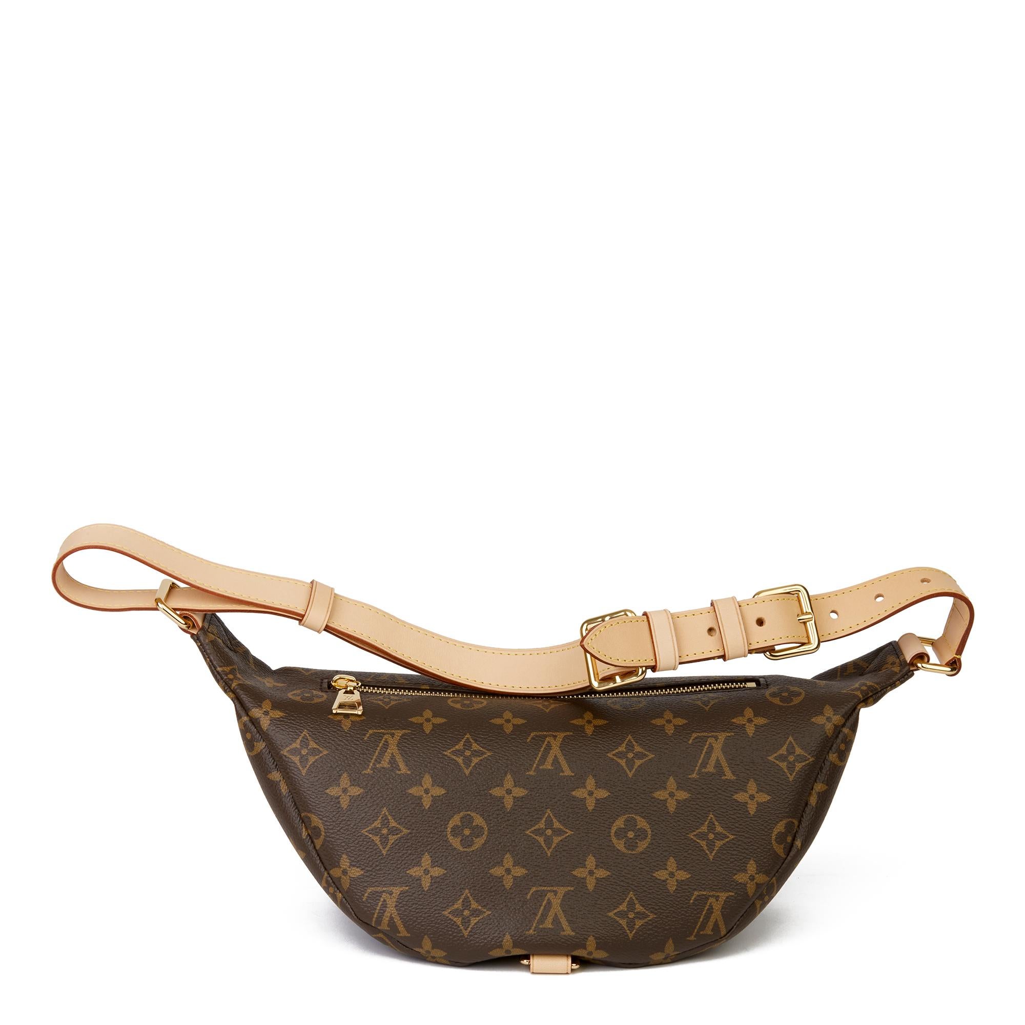 Women's or Men's 2019 Louis Vuitton Brown Monogram Coated Canvas Bum Bag