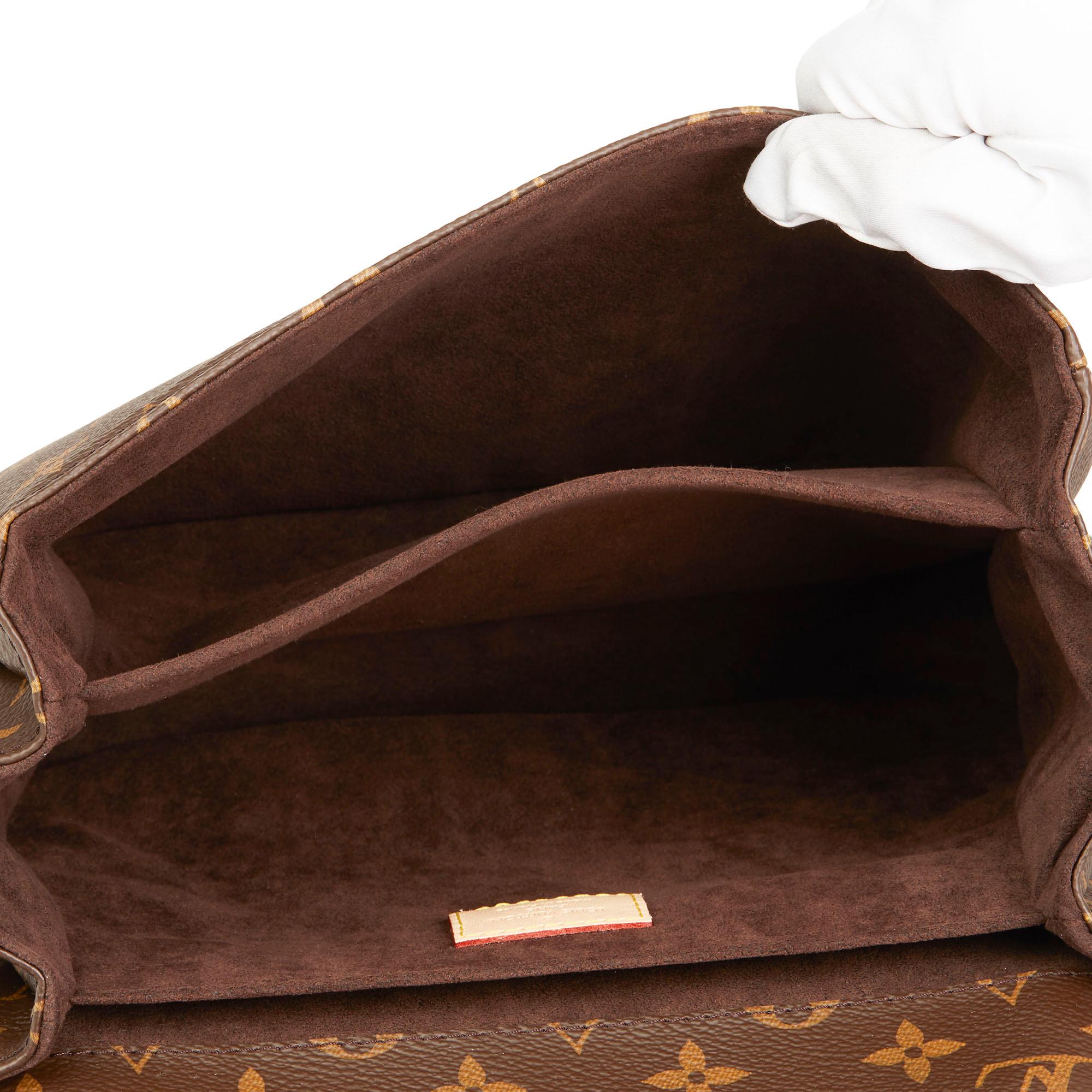 2019 Louis Vuitton Brown Monogram Coated Canvas Pochette Metis 6