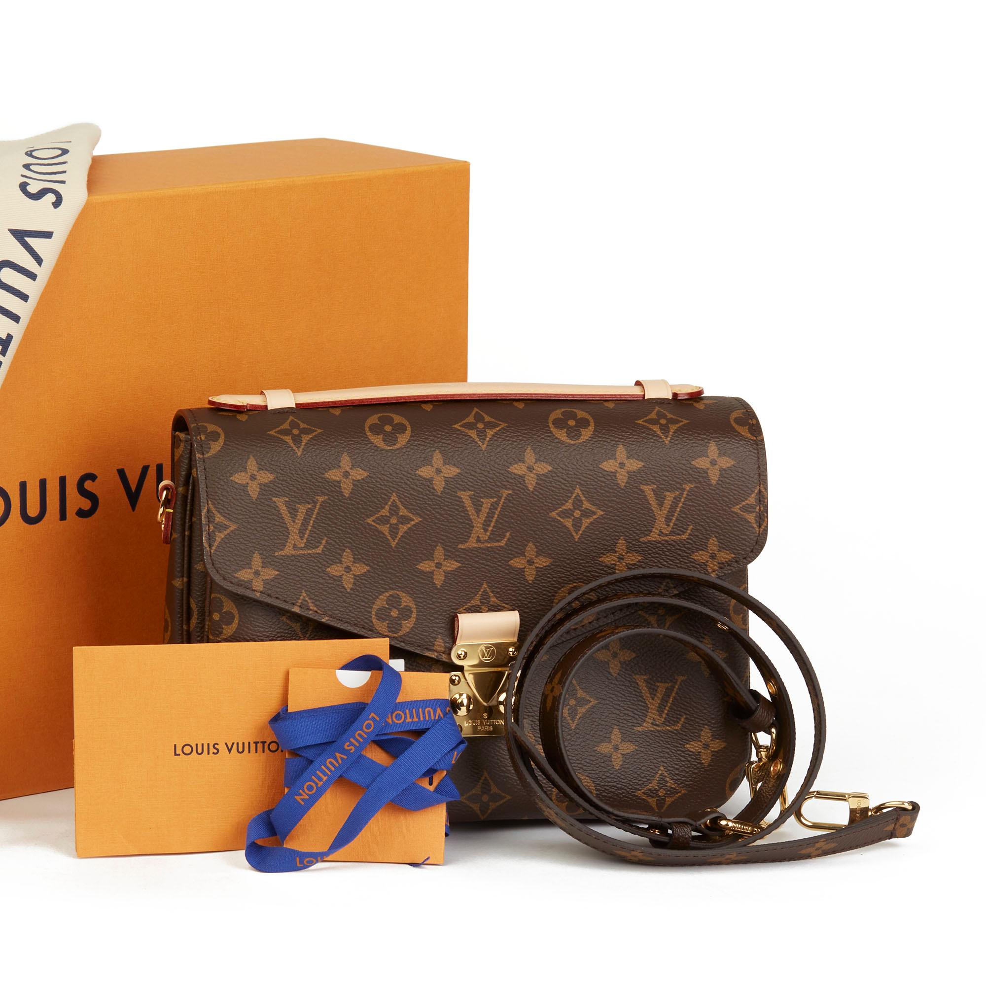 2019 Louis Vuitton Brown Monogram Coated Canvas Pochette Metis 7