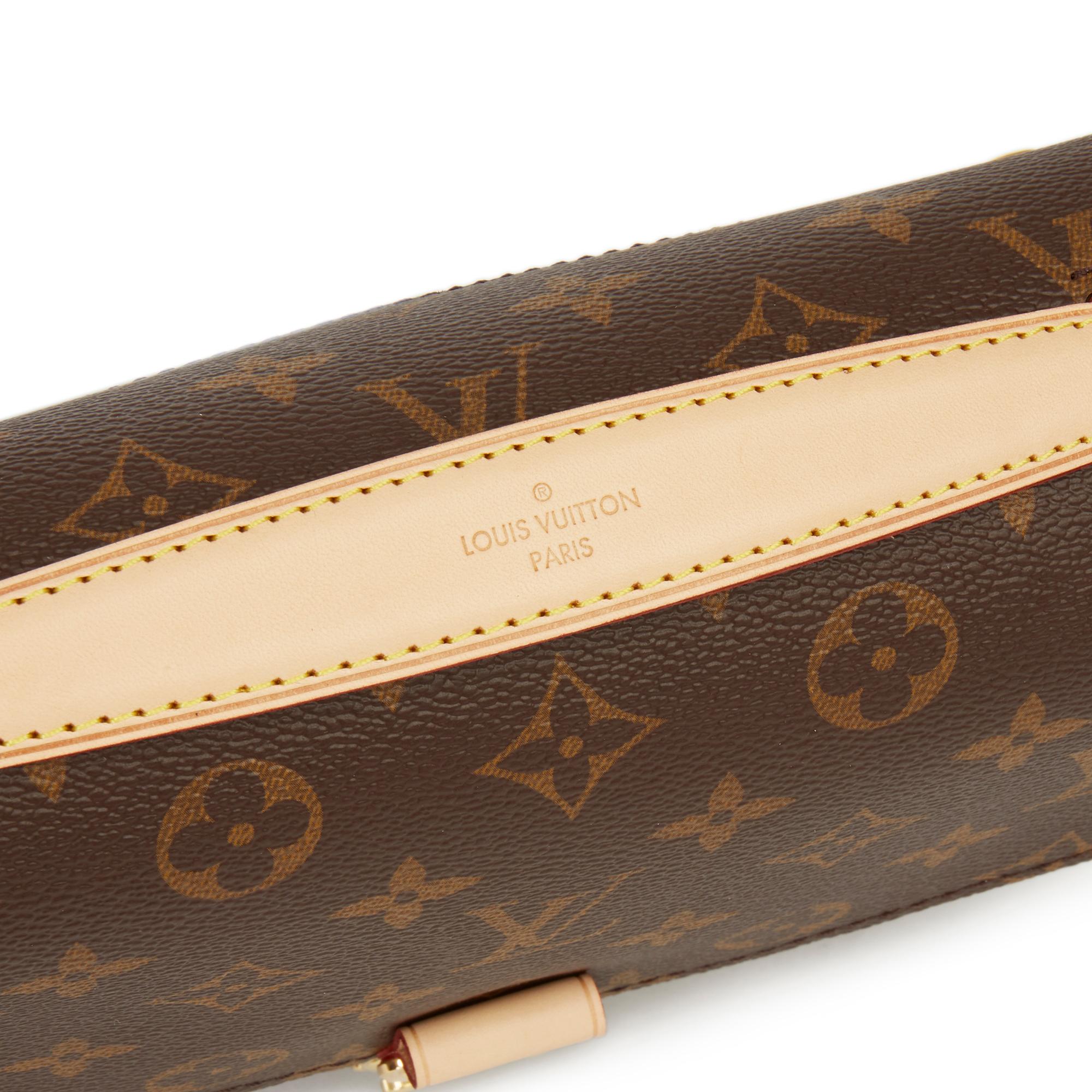 2019 Louis Vuitton Brown Monogram Coated Canvas Pochette Metis 3