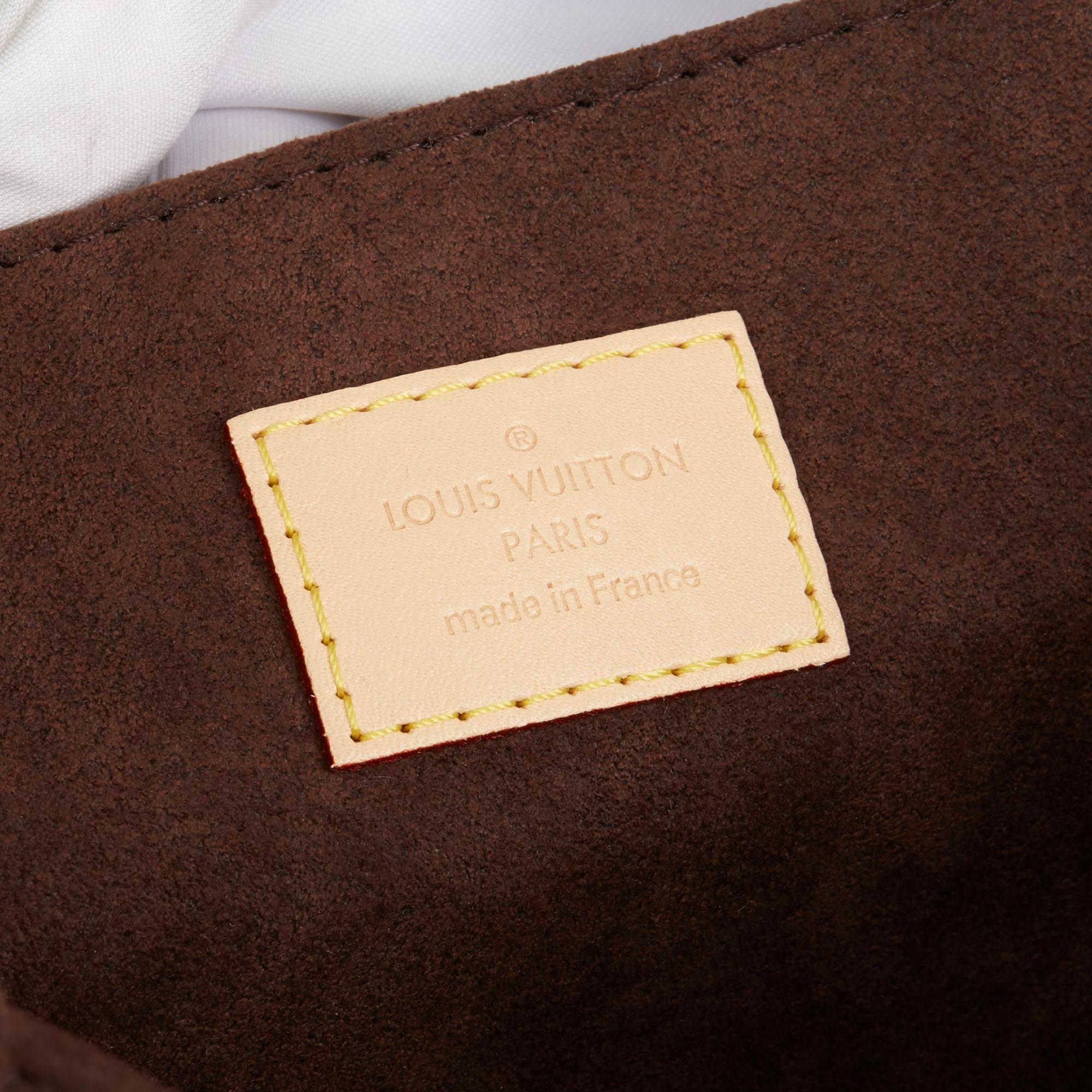 2019 Louis Vuitton Brown Monogram Coated Canvas Pochette Metis 4
