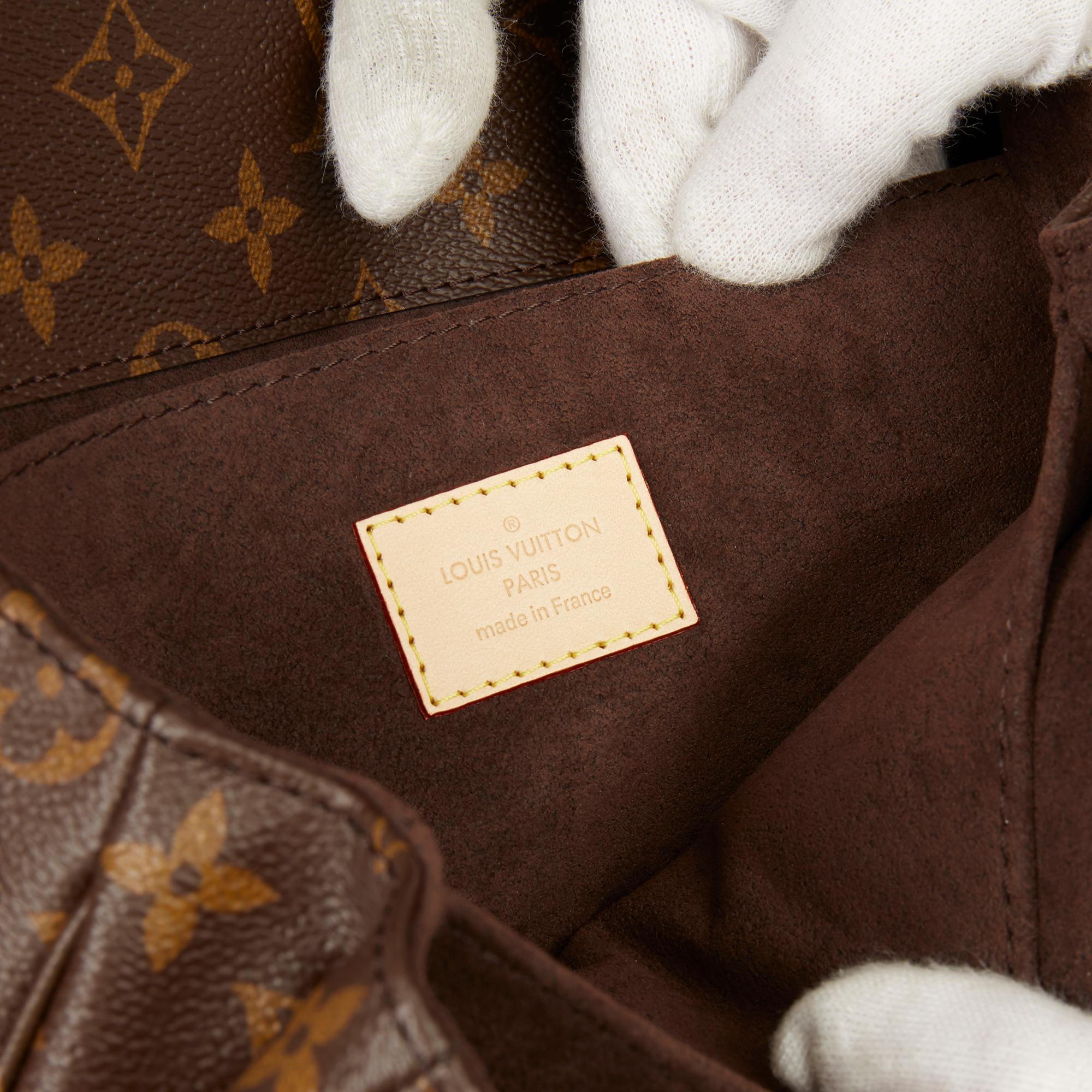 2019 Louis Vuitton Brown Monogram Coated Canvas Pochette Metis 4