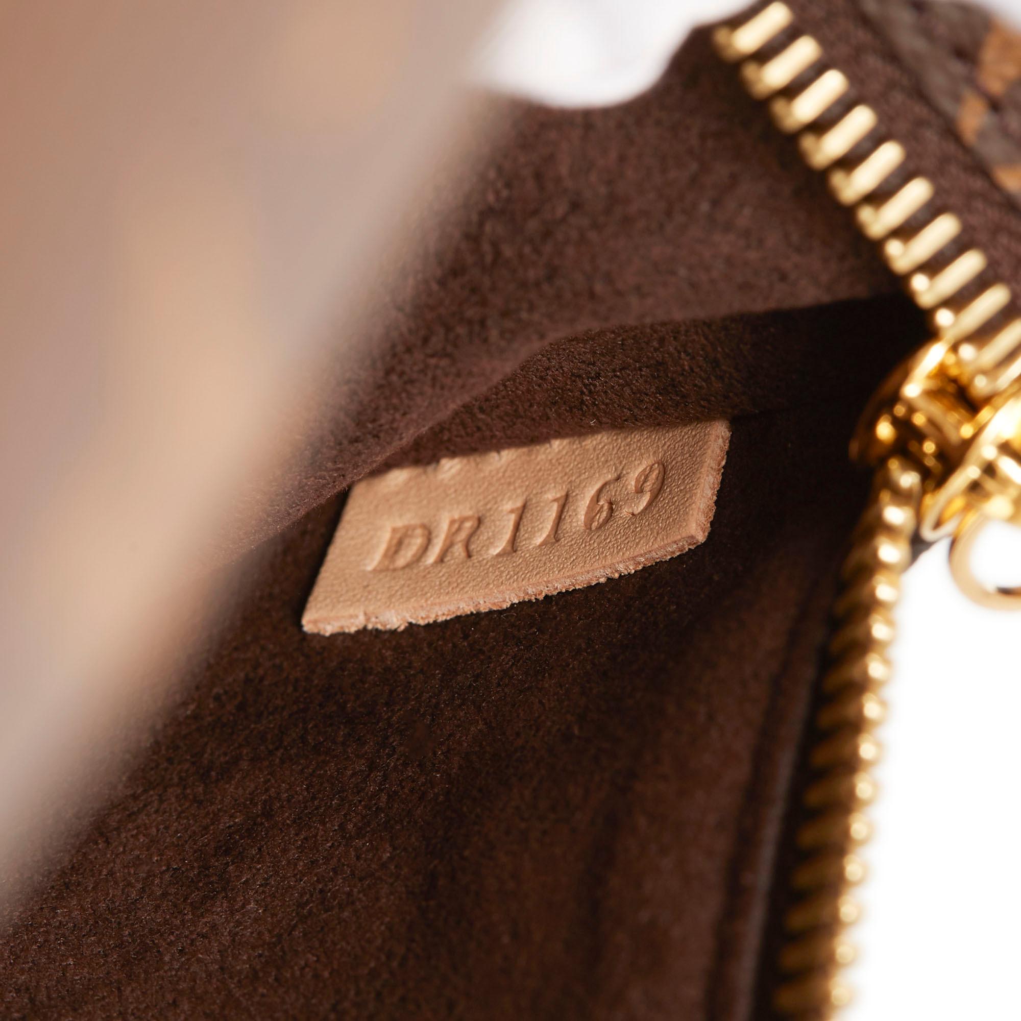 2019 Louis Vuitton Brown Monogram Coated Canvas Pochette Metis 5