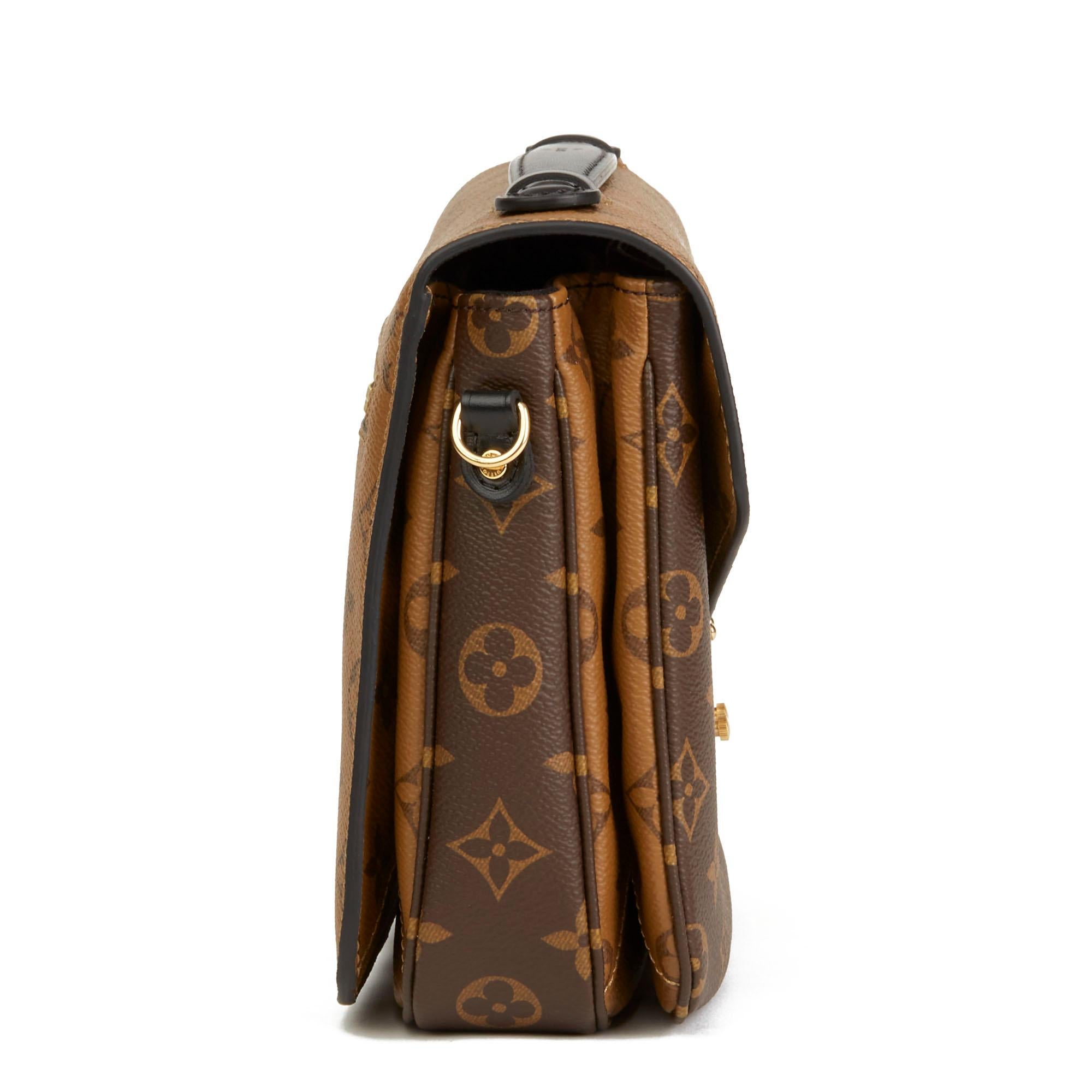 LOUIS VUITTON
Brown Monogram Coated Canvas Reverso Pochette Metis 

Xupes Reference: CB158
Serial Number: FO2139
Age (Circa): 2019
Accompanied By: Louis Vuitton Dust Bag, Box, Shoulder Strap, Care Booklet, Receipt
Authenticity Details: Date Stamp