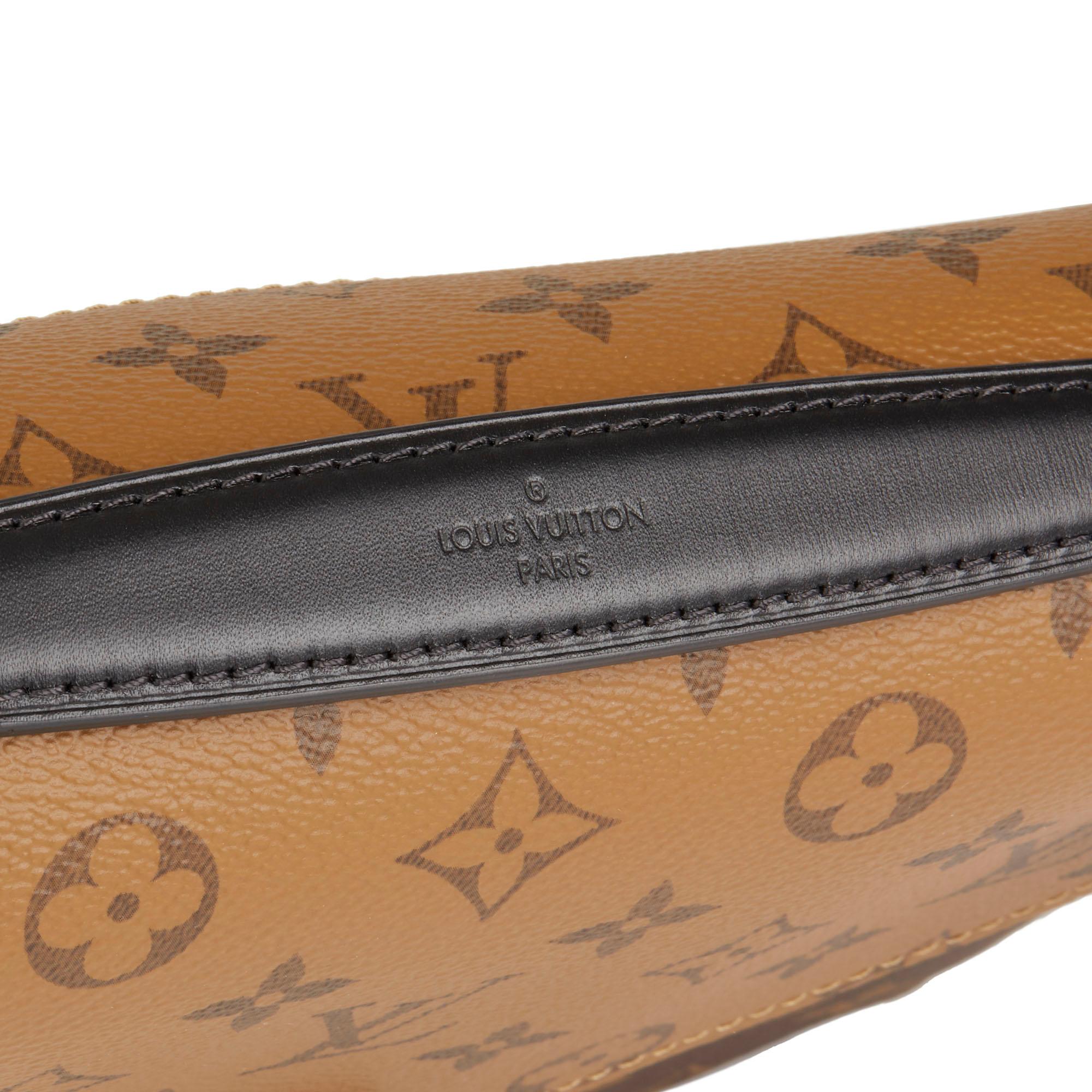 2019 Louis Vuitton Brown Monogram Coated Canvas Reverso Pochette Metis 3