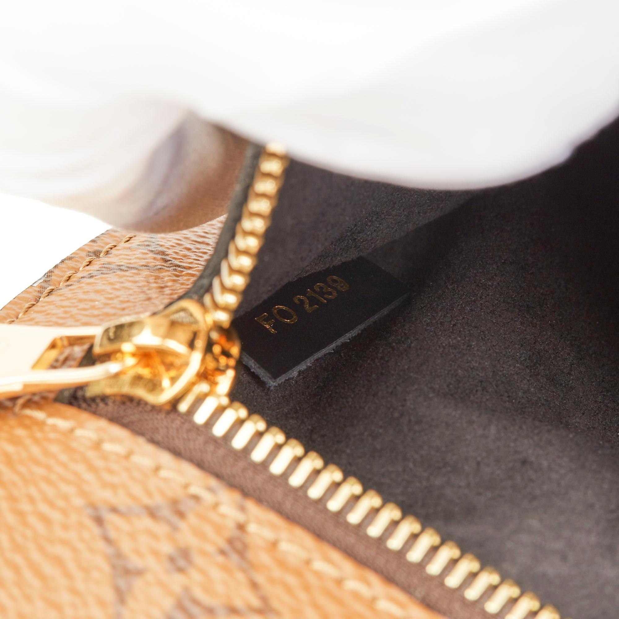 2019 Louis Vuitton Brown Monogram Coated Canvas Reverso Pochette Metis 5