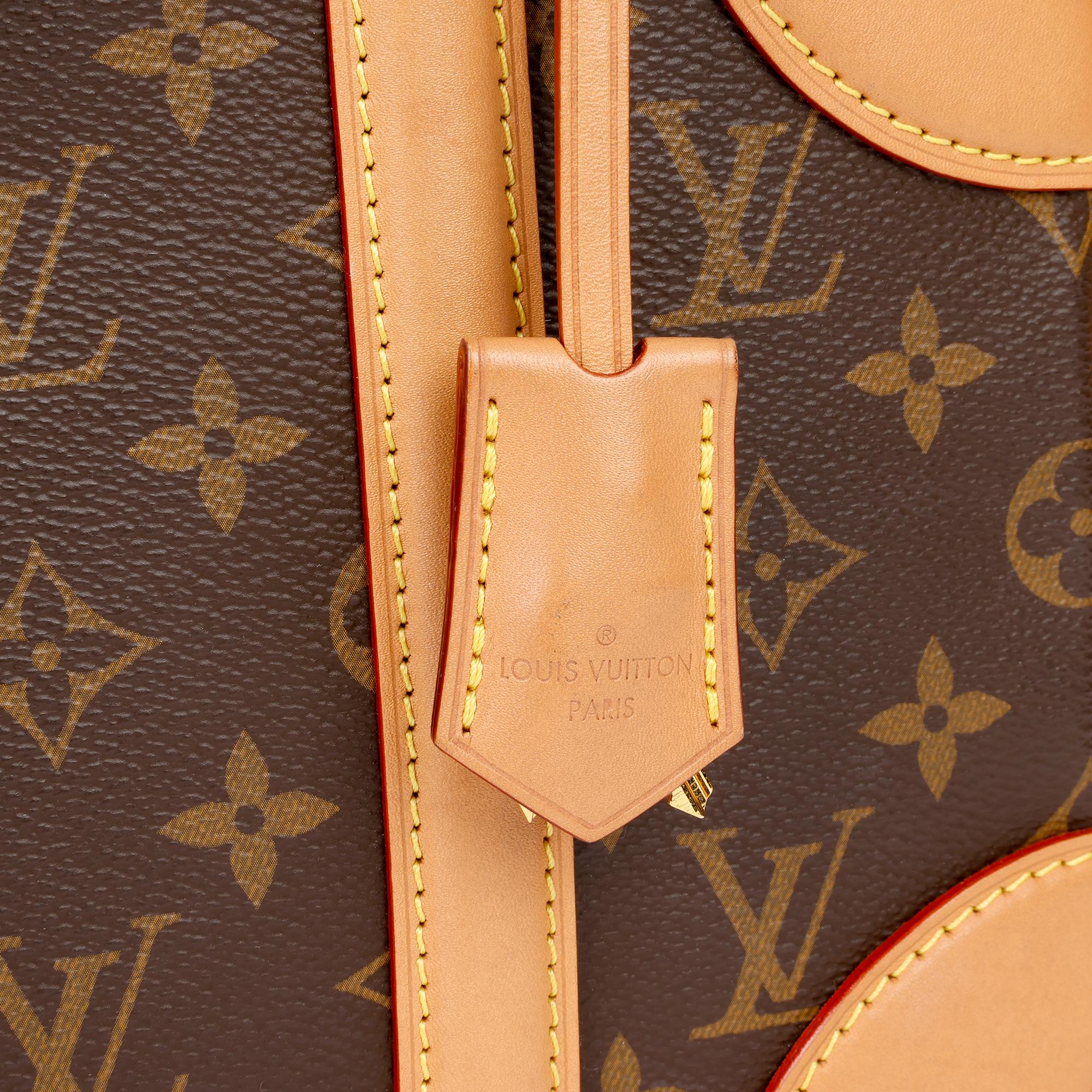 2019 Louis Vuitton Marrone Monogram rivestito in tela e pelle Vachetta Valisette PM in vendita 6