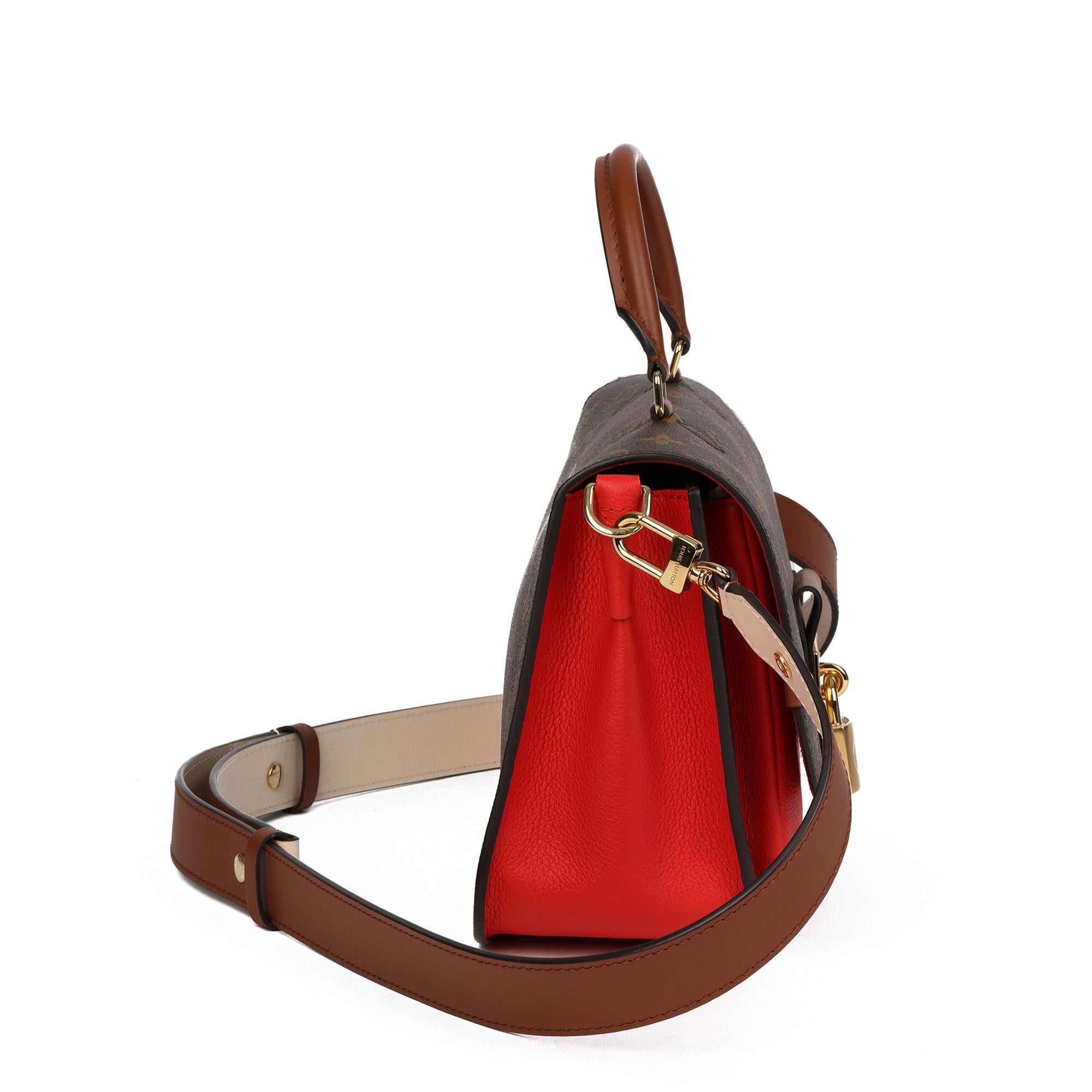 2019 Louis Vuitton Coquelicot, Brown Leather & Brown Canvas Vaugirard In New Condition In Bishop's Stortford, Hertfordshire