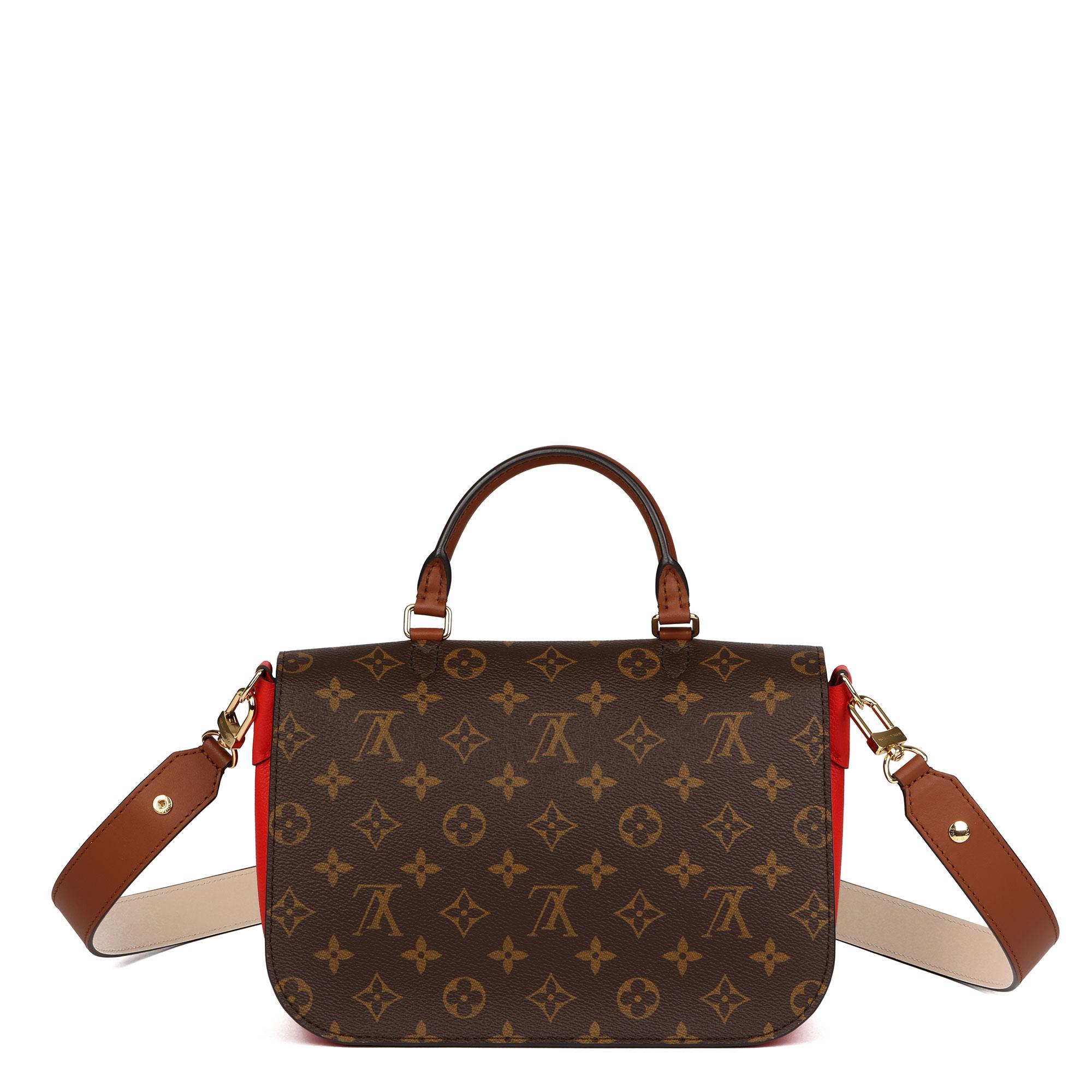 2019 Louis Vuitton Coquelicot, Brown Leather & Brown Canvas Vaugirard 1