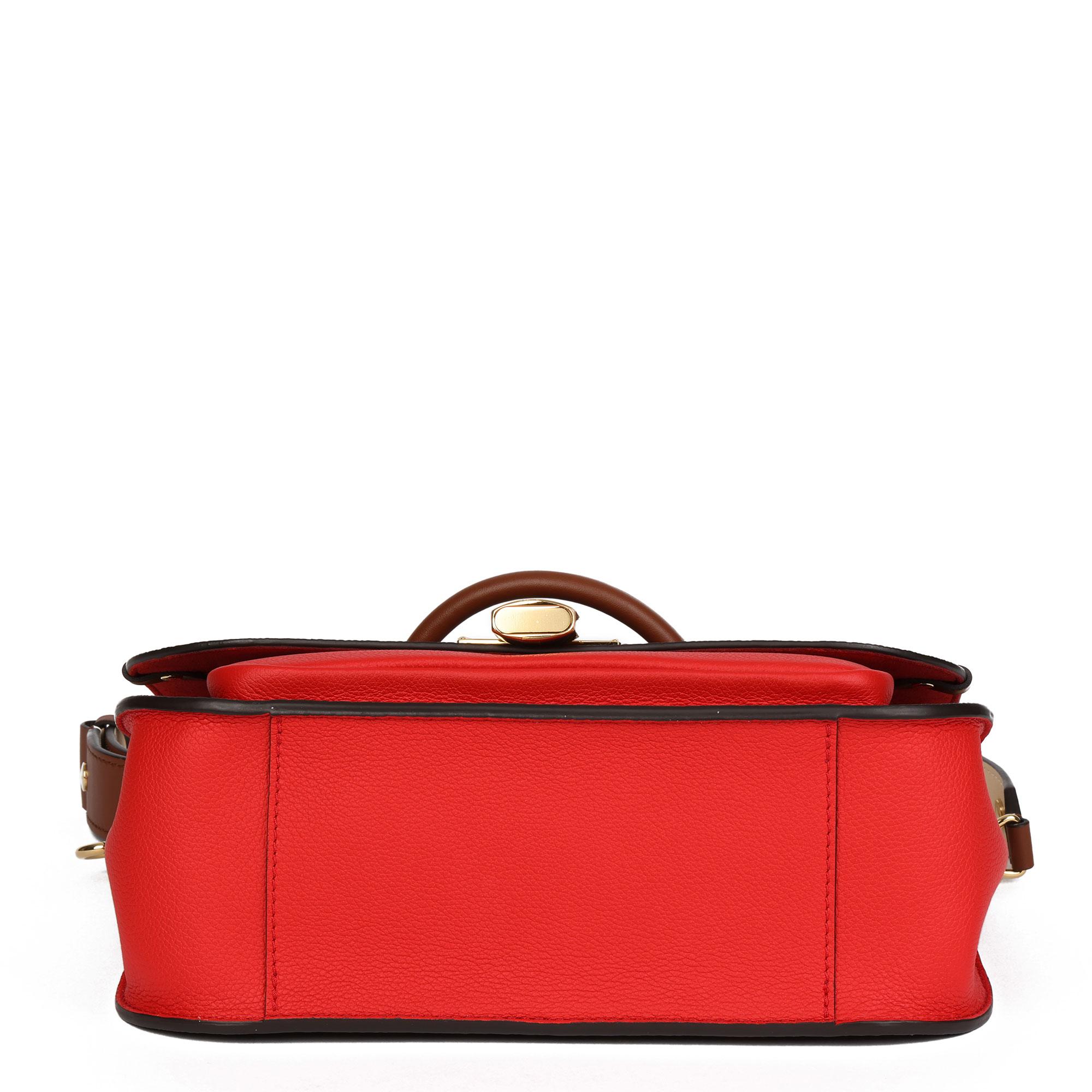 2019 Louis Vuitton Coquelicot, Brown Leather & Brown Canvas Vaugirard 2