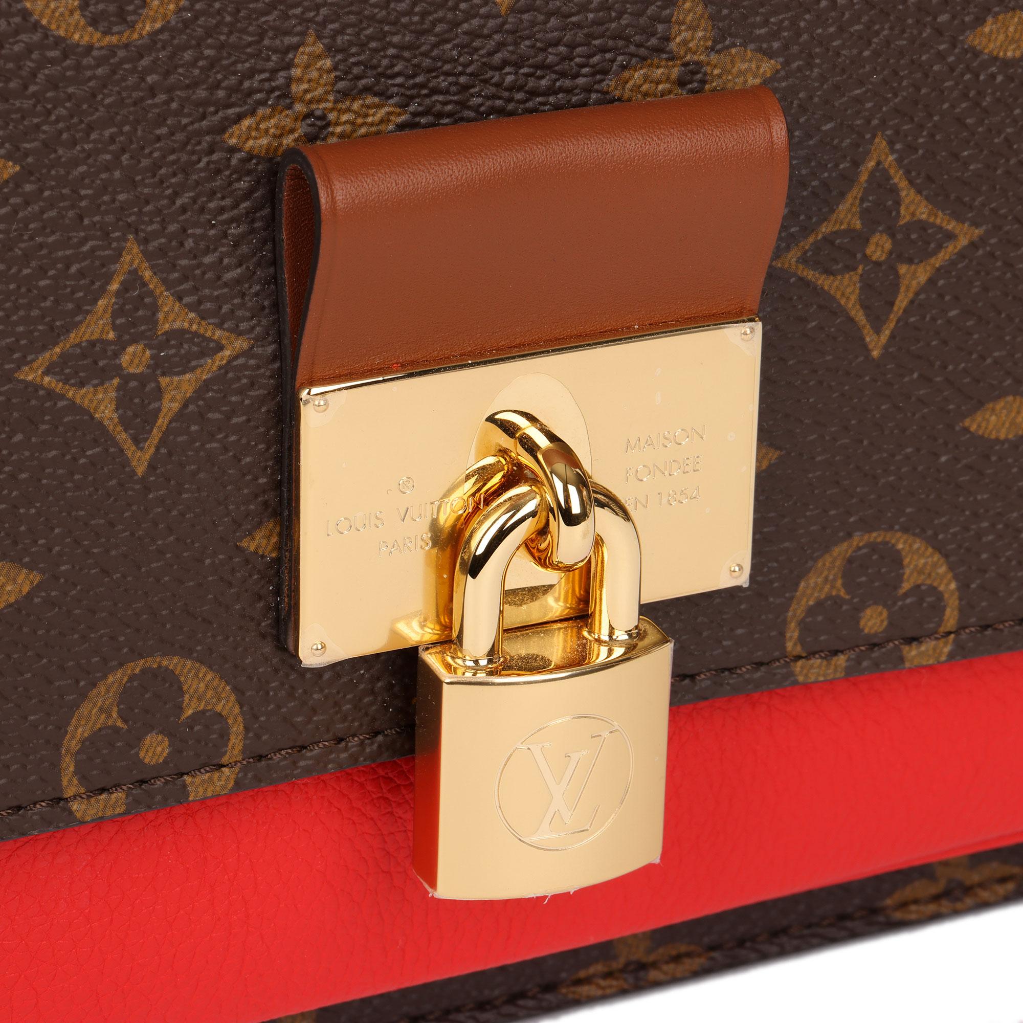 2019 Louis Vuitton Coquelicot, Brown Leather & Brown Canvas Vaugirard 3