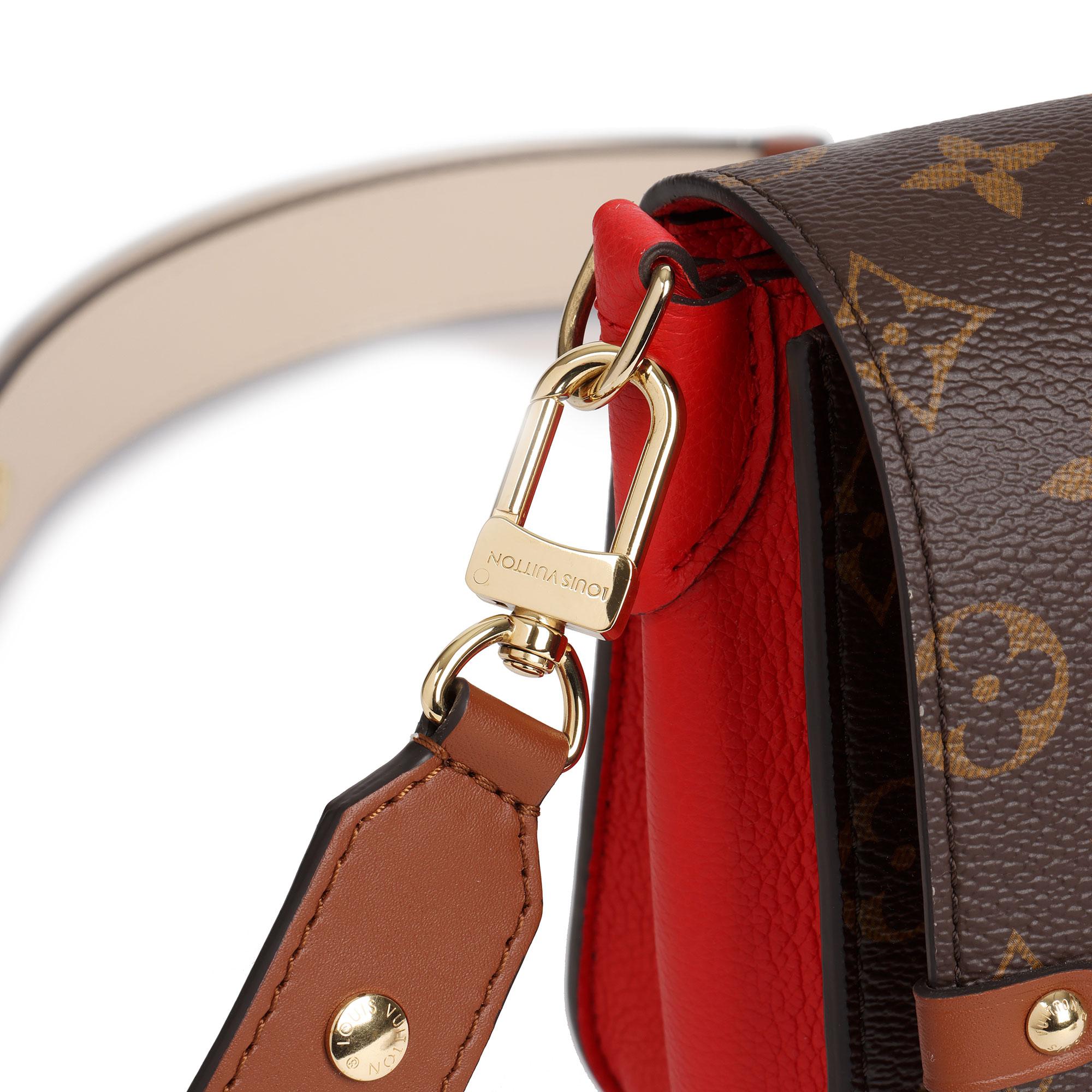 2019 Louis Vuitton Coquelicot, Brown Leather & Brown Canvas Vaugirard 4