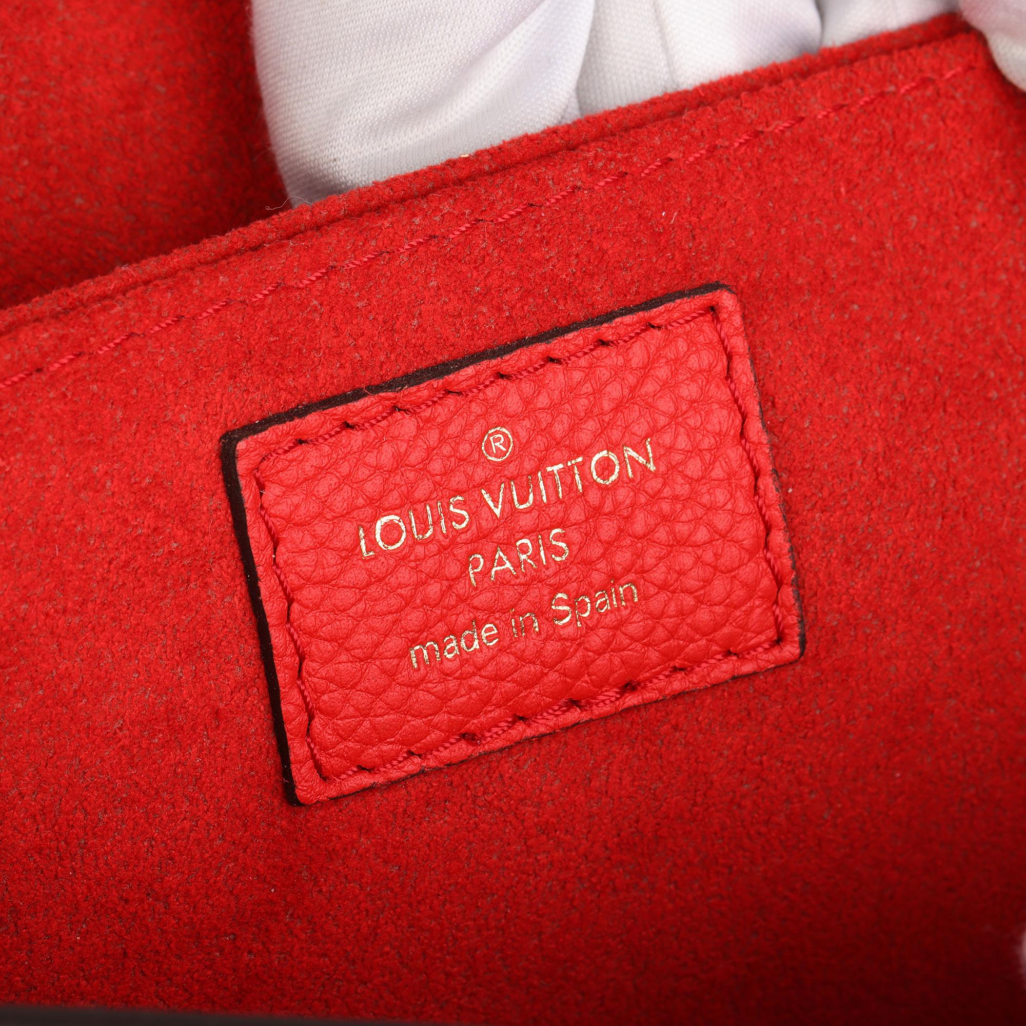 2019 Louis Vuitton Coquelicot, Brown Leather & Brown Canvas Vaugirard 5