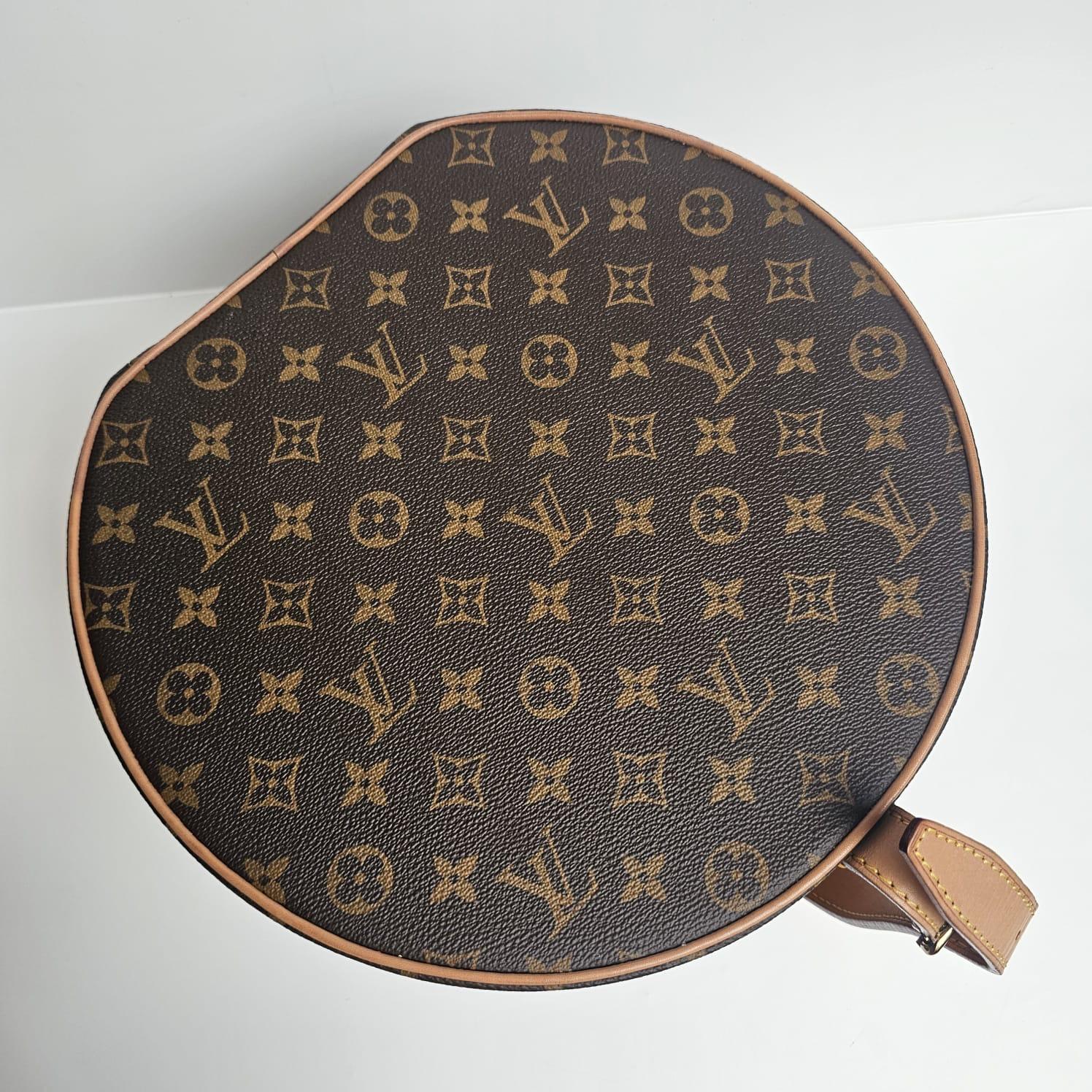 2019 Louis Vuitton Monogram Boite Chapeau 30 Holz-Reisekoffer mit Monogramm im Angebot 7