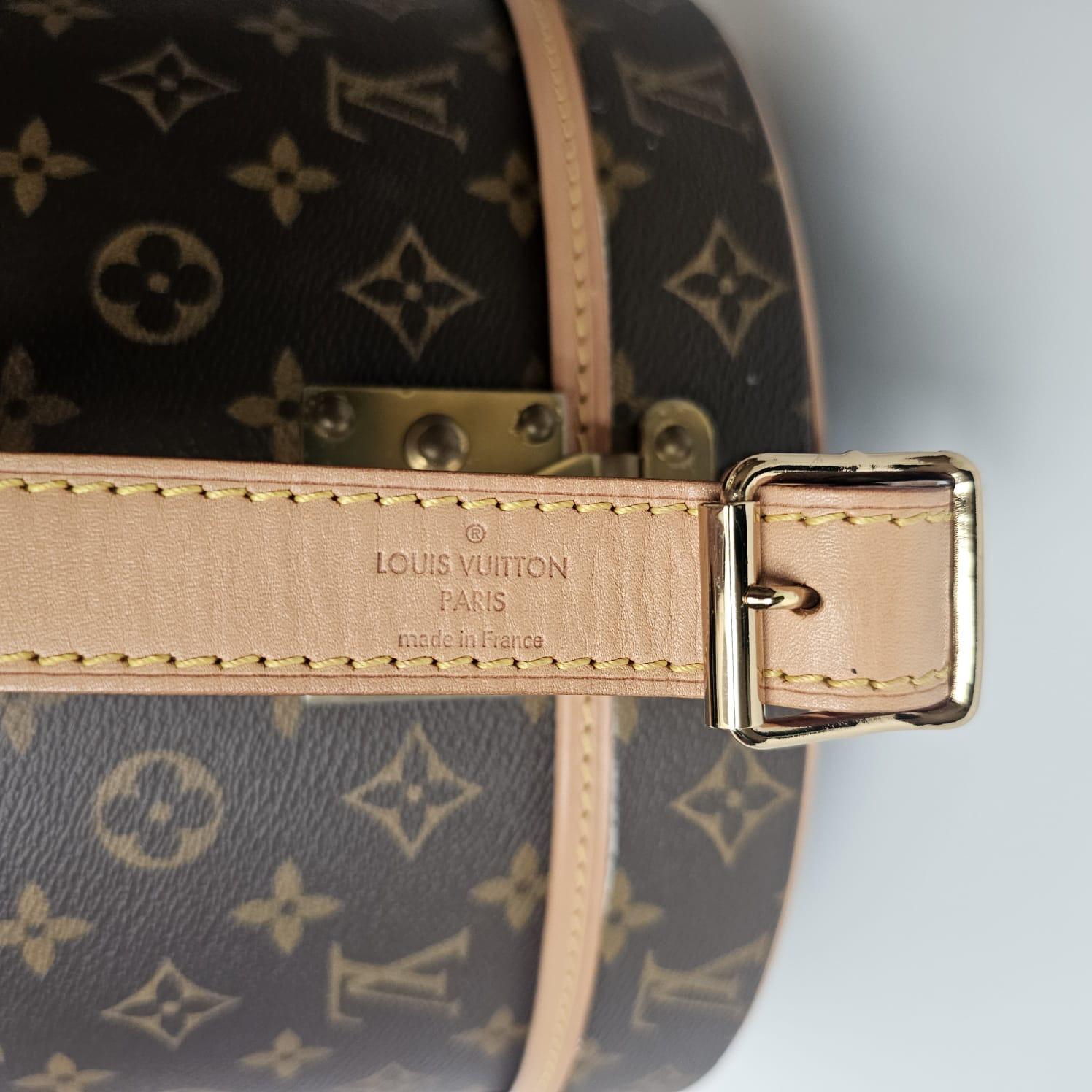 2019 Louis Vuitton Monogram Boite Chapeau 30 Holz-Reisekoffer mit Monogramm (Schwarz) im Angebot