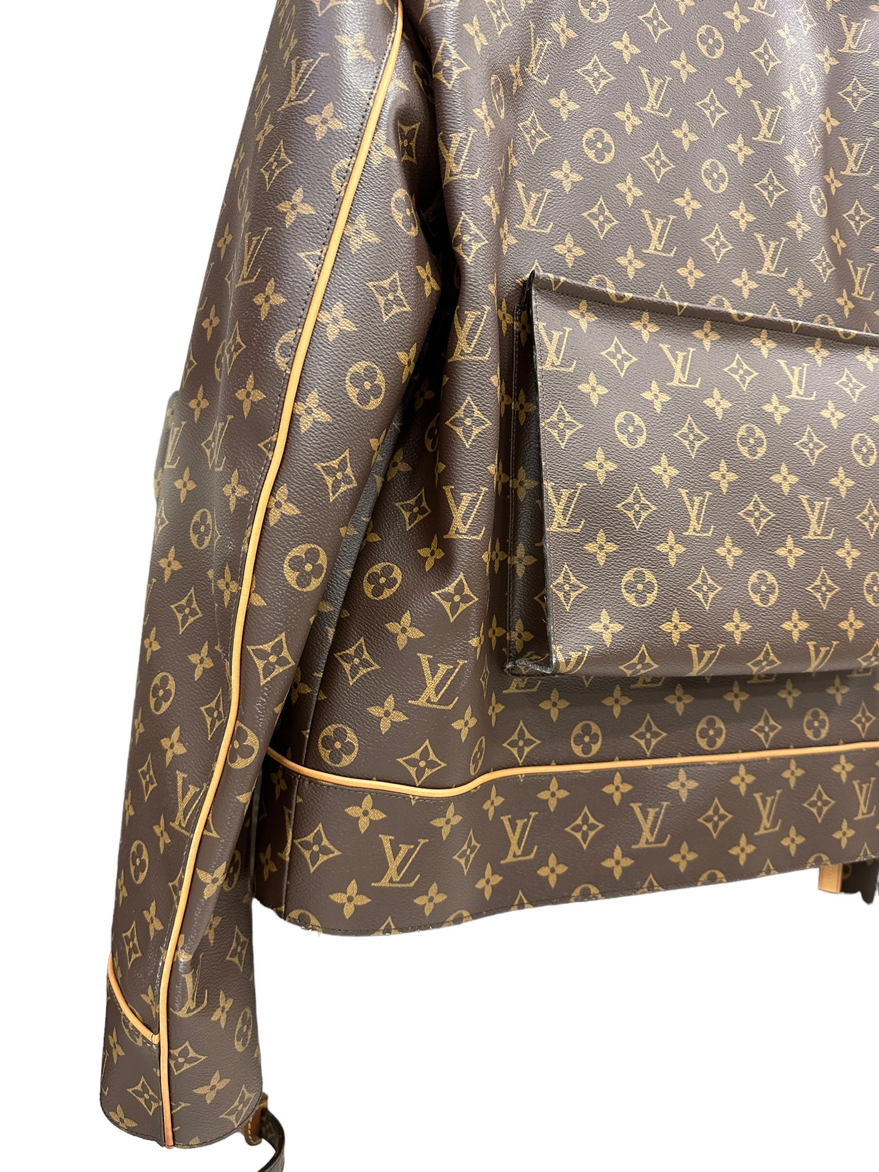 2019 Louis Vuitton Monogram Leather Men's Jacket Limited Edition For Sale 7