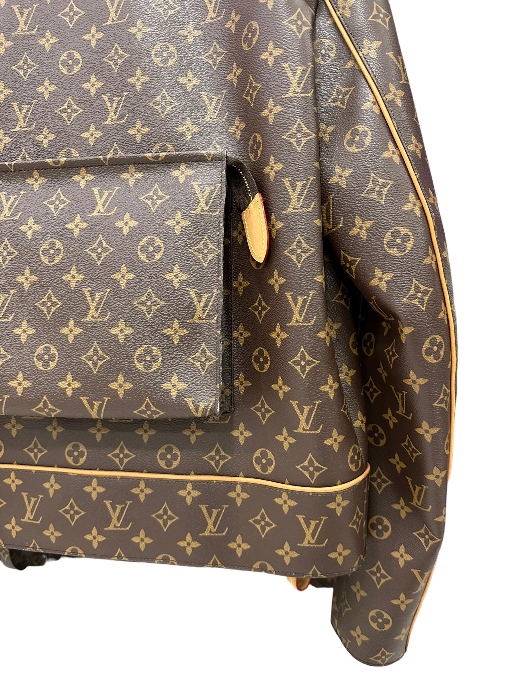 2019 Louis Vuitton Monogram Leather Men's Jacket Limited Edition For Sale 8
