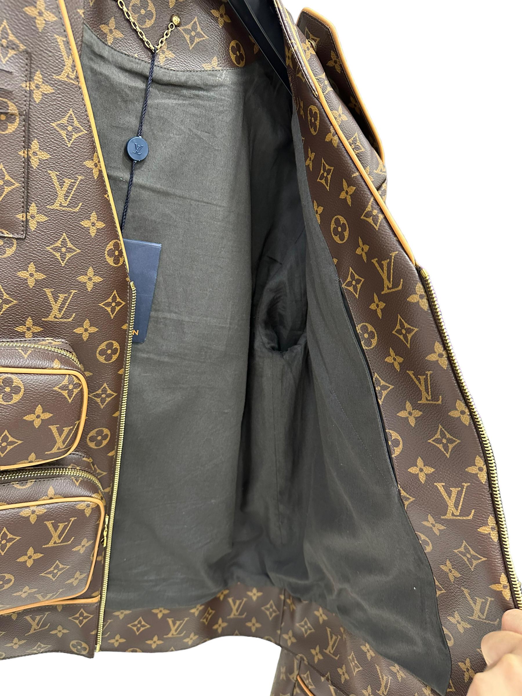2019 Louis Vuitton - Veste en cuir Monogram pour homme - Édition limitée Unisexe en vente