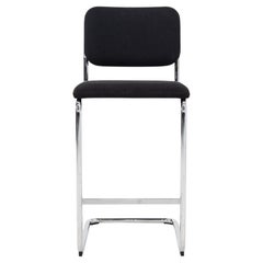 2019 Marcel Breuer for Knoll Cesca Bar Stool with Black Upholstery 16x Available