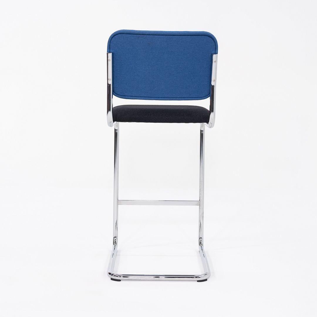 Chinese 2019 Marcel Breuer for Knoll Cesca Bar Stools in Two Tone Fabric 6x Available For Sale