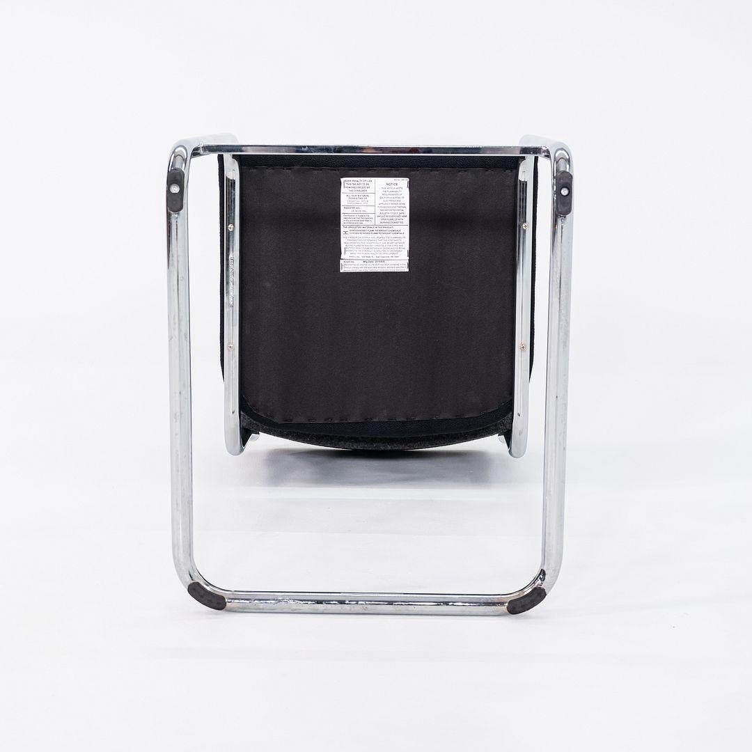 2019 Marcel Breuer for Knoll Cesca Counter Stool in Gray and Black Fabric For Sale 3